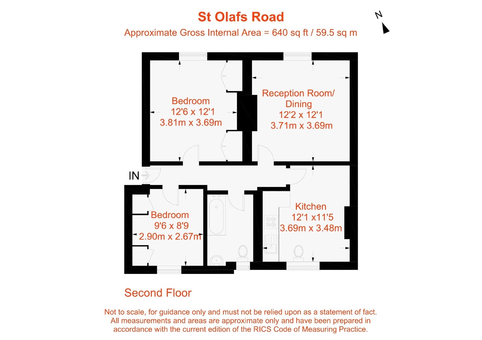 Floorplan for St Olafs Road, Fulham, SW6
