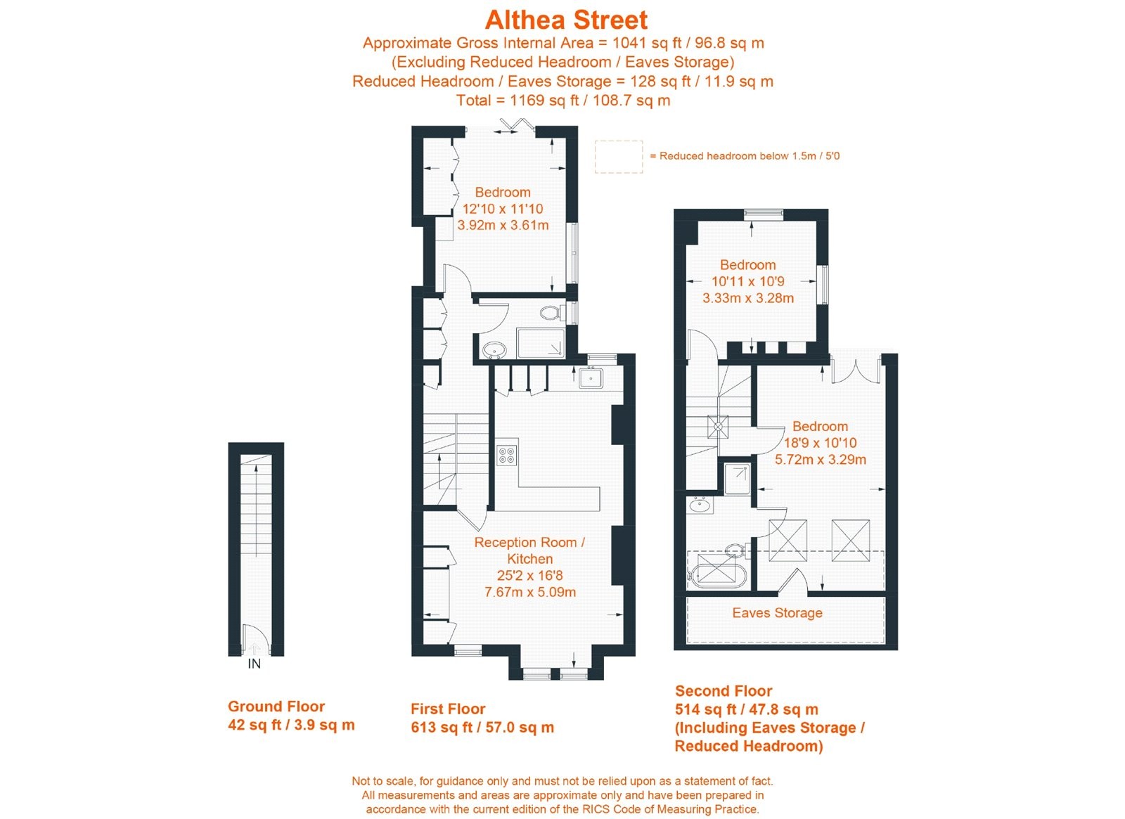 Floorplan for Althea Street, Fulham, SW6