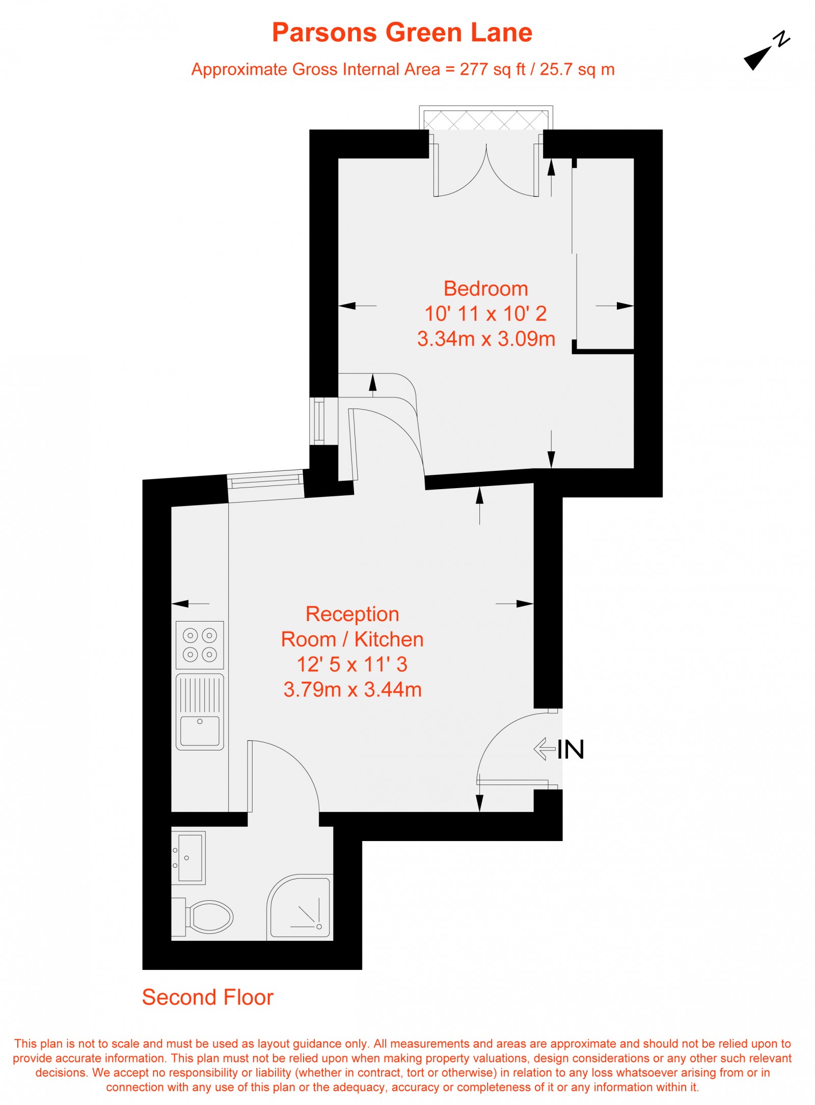 Floorplan for Parsons Green Lane, Fulham, SW6