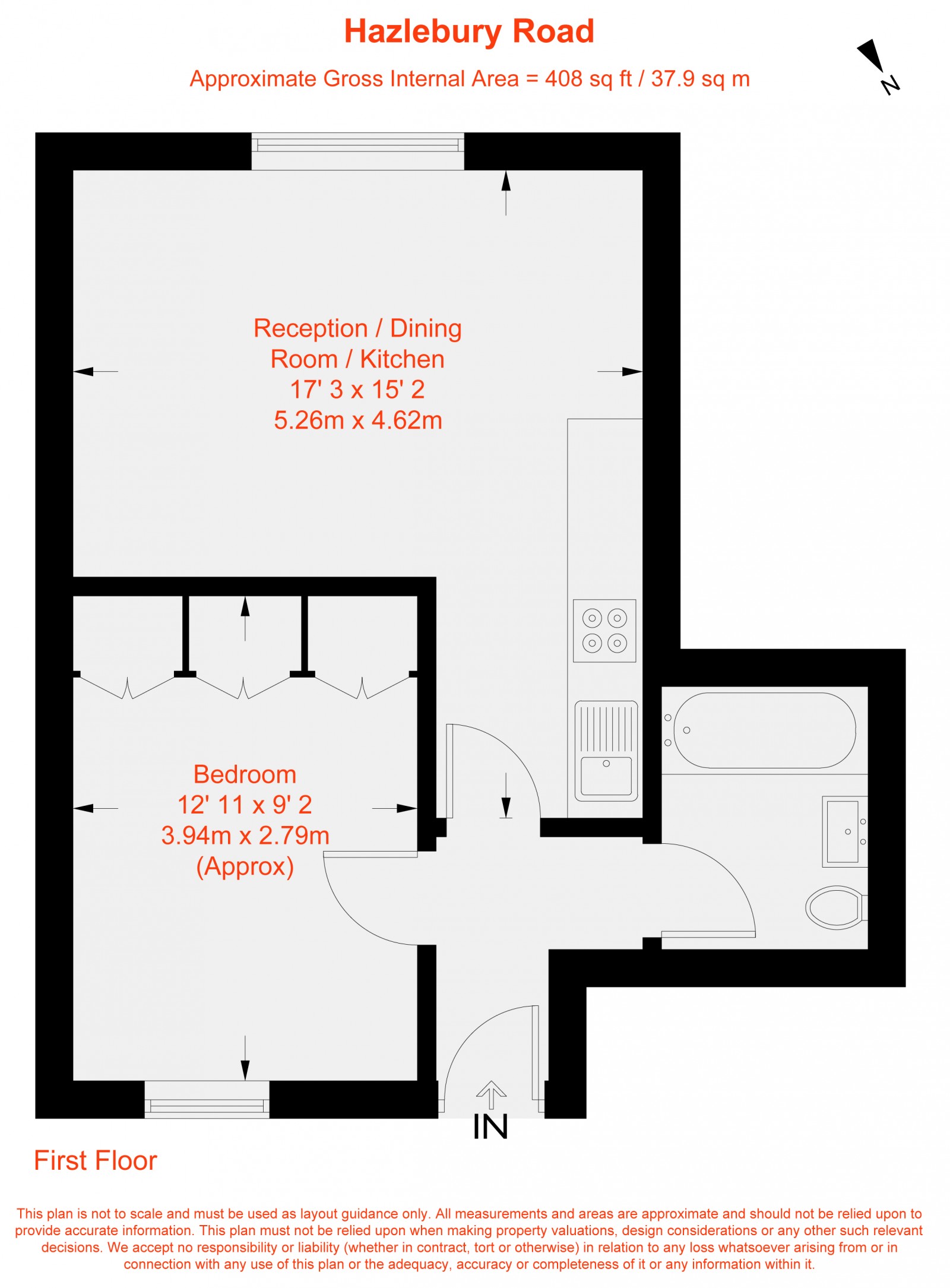 Floorplan for Hazlebury Road, Fulham, SW6