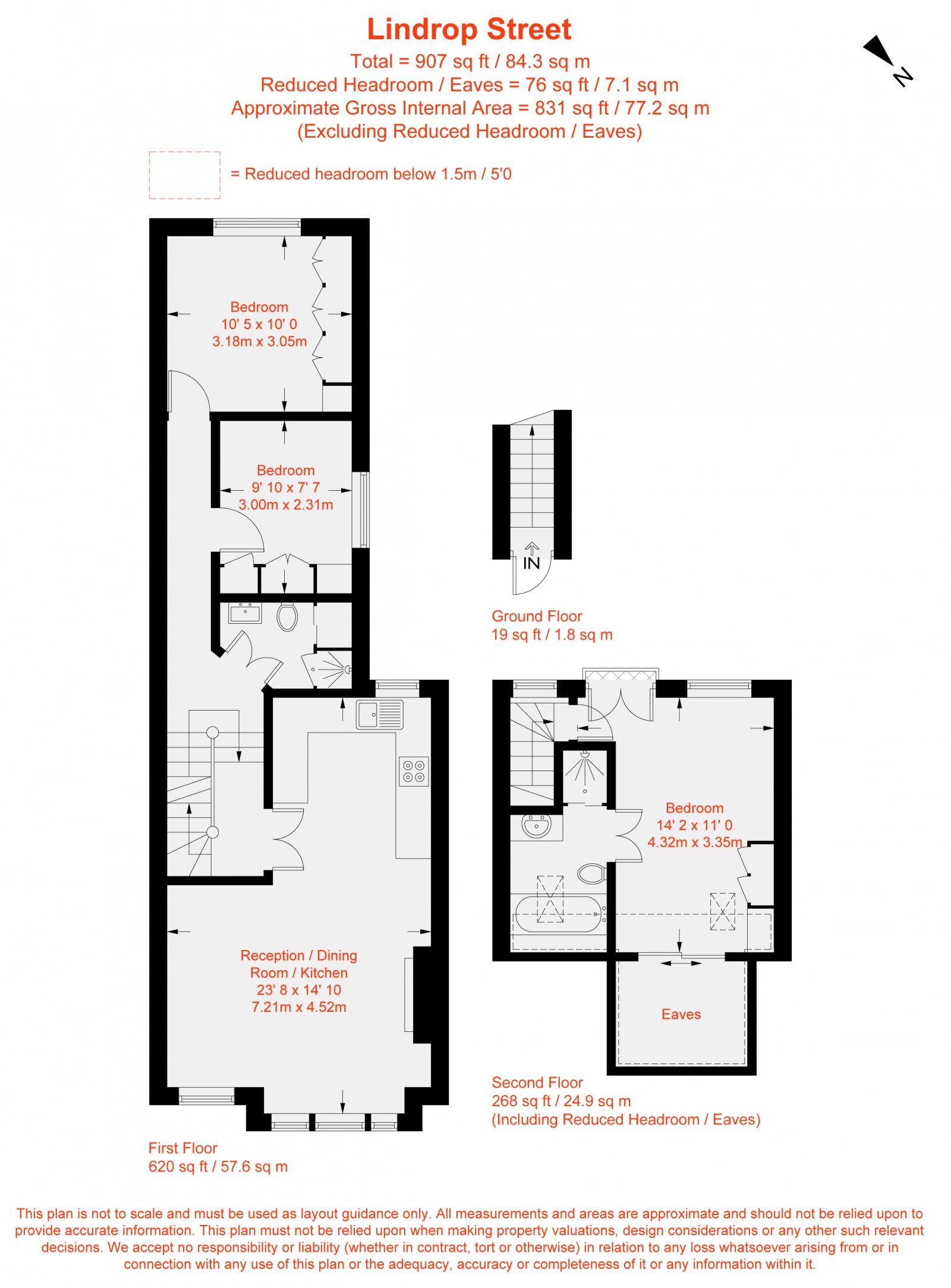 Floorplan for Lindrop Street, London, SW6