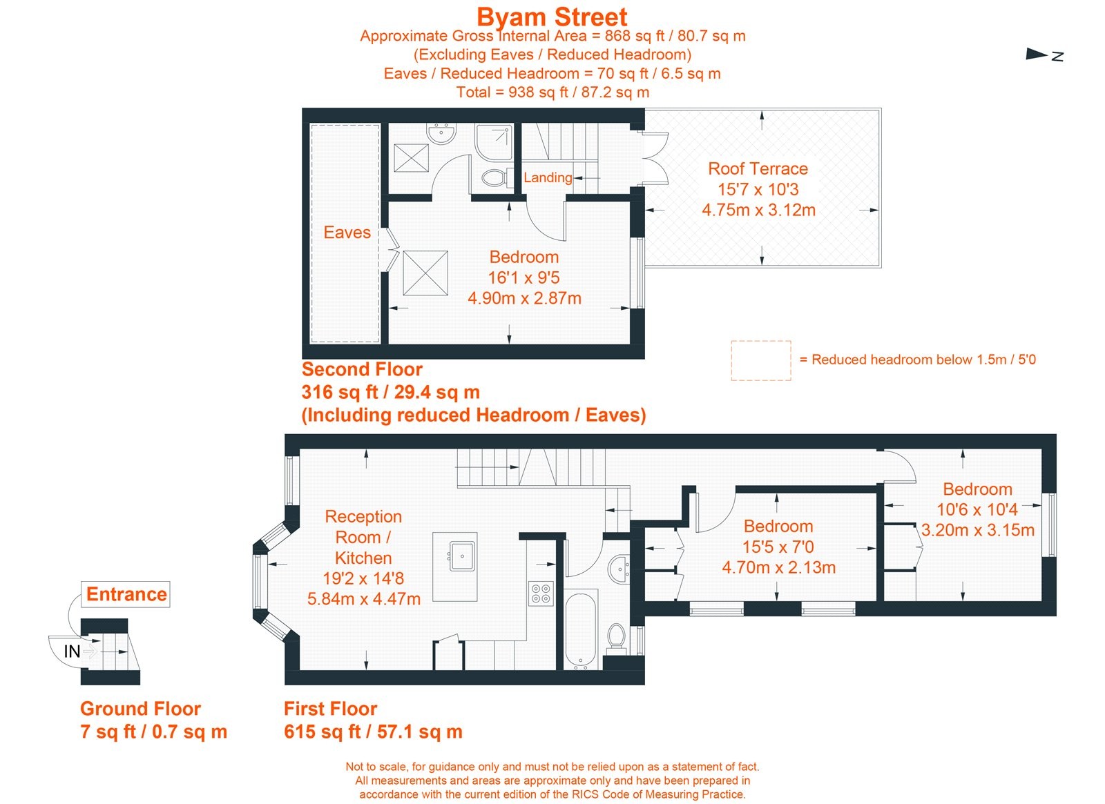 Floorplan for Byam Street, Fulham, SW6