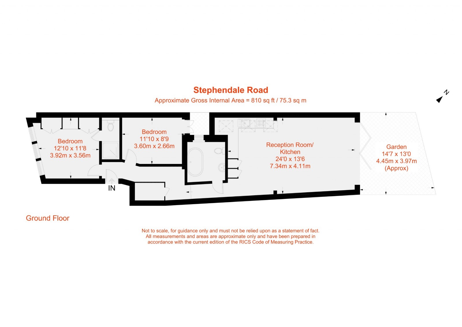 Floorplan for Stephendale Road, Fulham, SW6