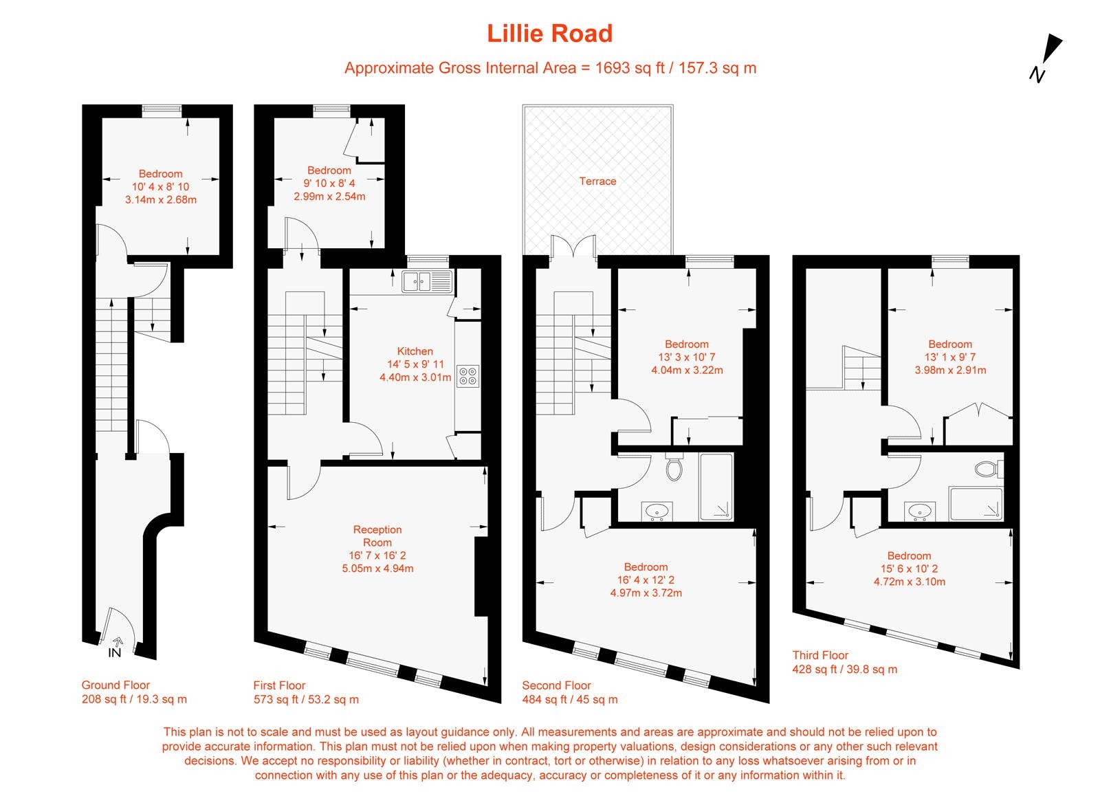 Floorplan for Lillie Road, Fulham, SW6