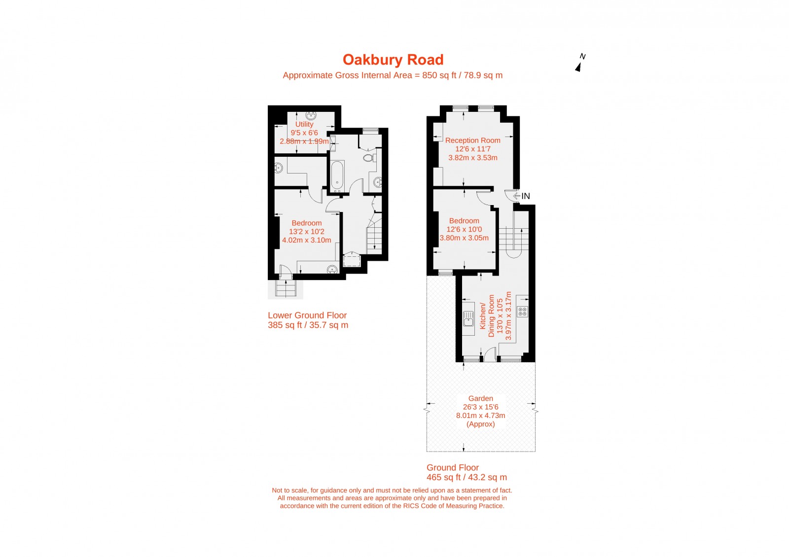 Floorplan for Oakbury Road, Fulham, SW6