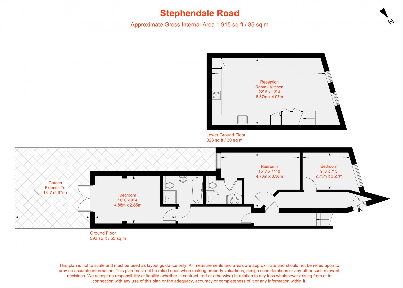 Floorplan for Stephendale Road, Fulham, SW6