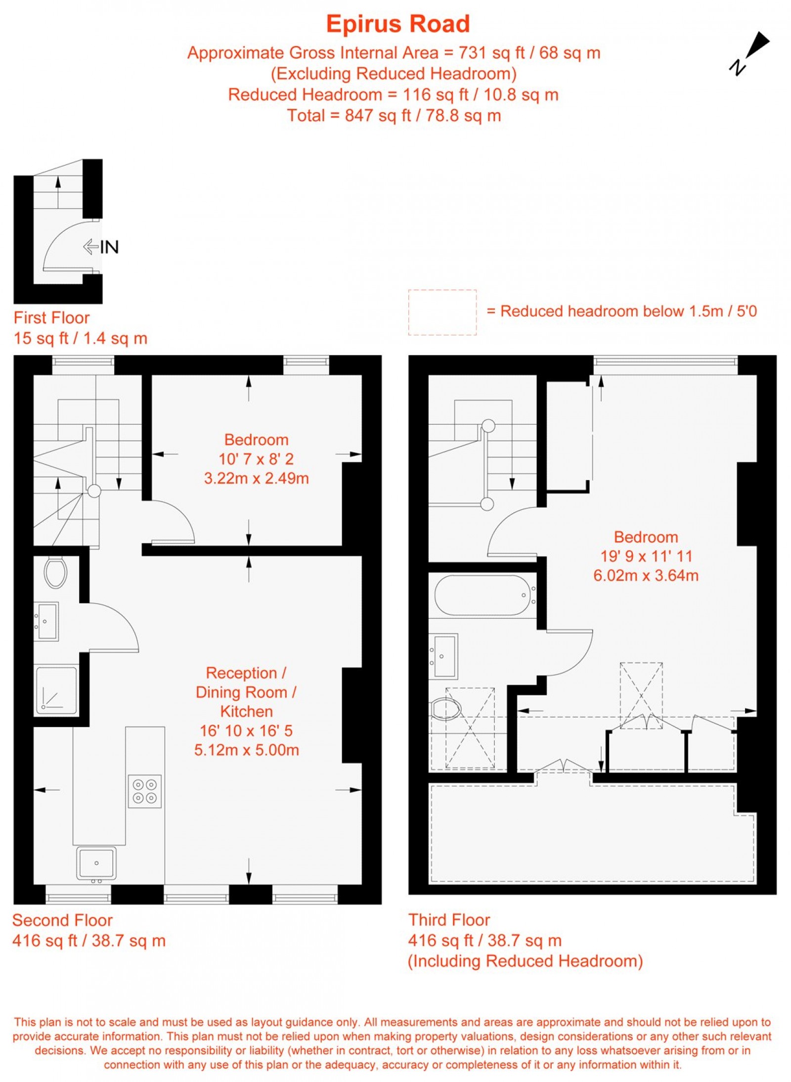 Floorplan for Epirus Road, Fulham, SW6