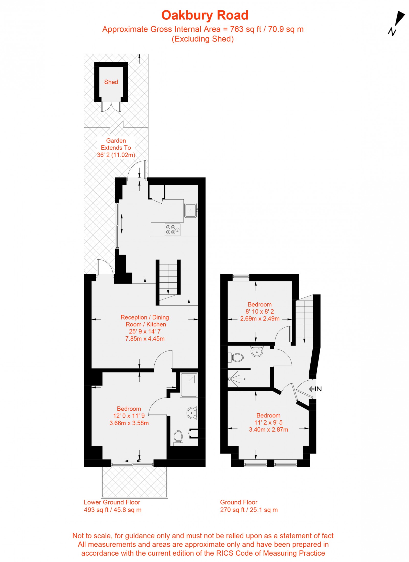 Floorplan for Oakbury Road, Fulham, SW6