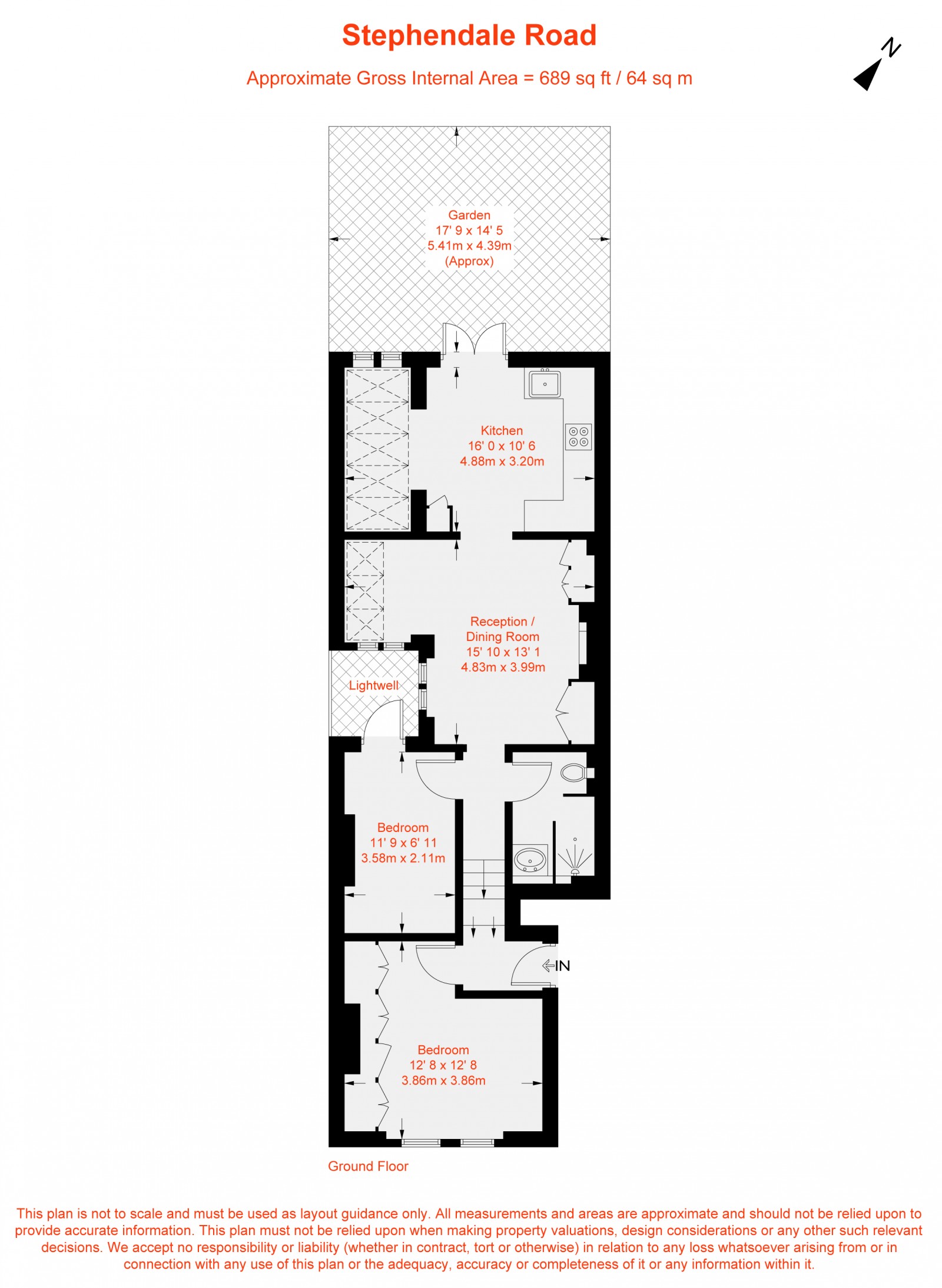 Floorplan for Stephendale Road, Fulham, SW6