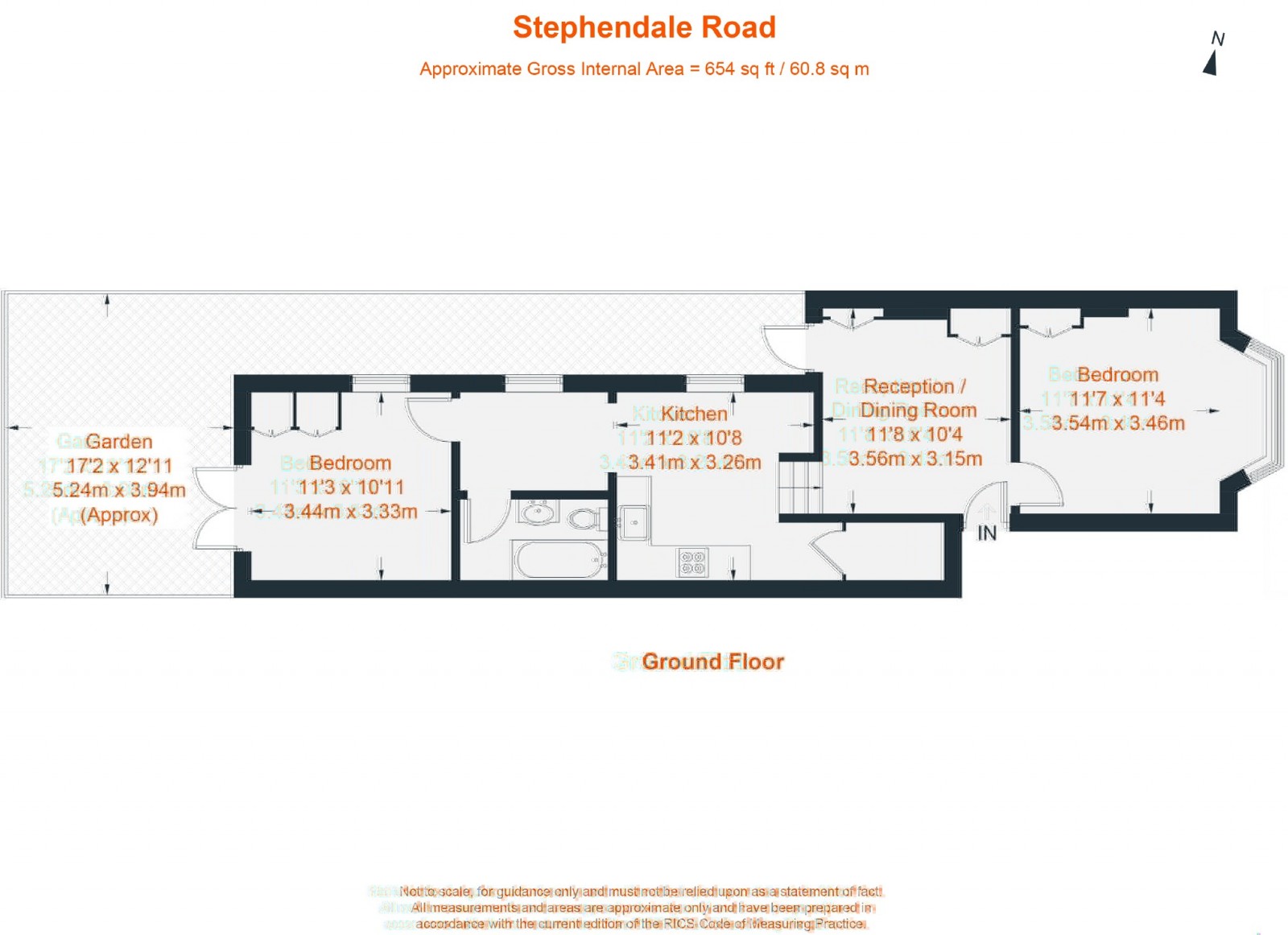 Floorplan for Stephendale Road, London, SW6