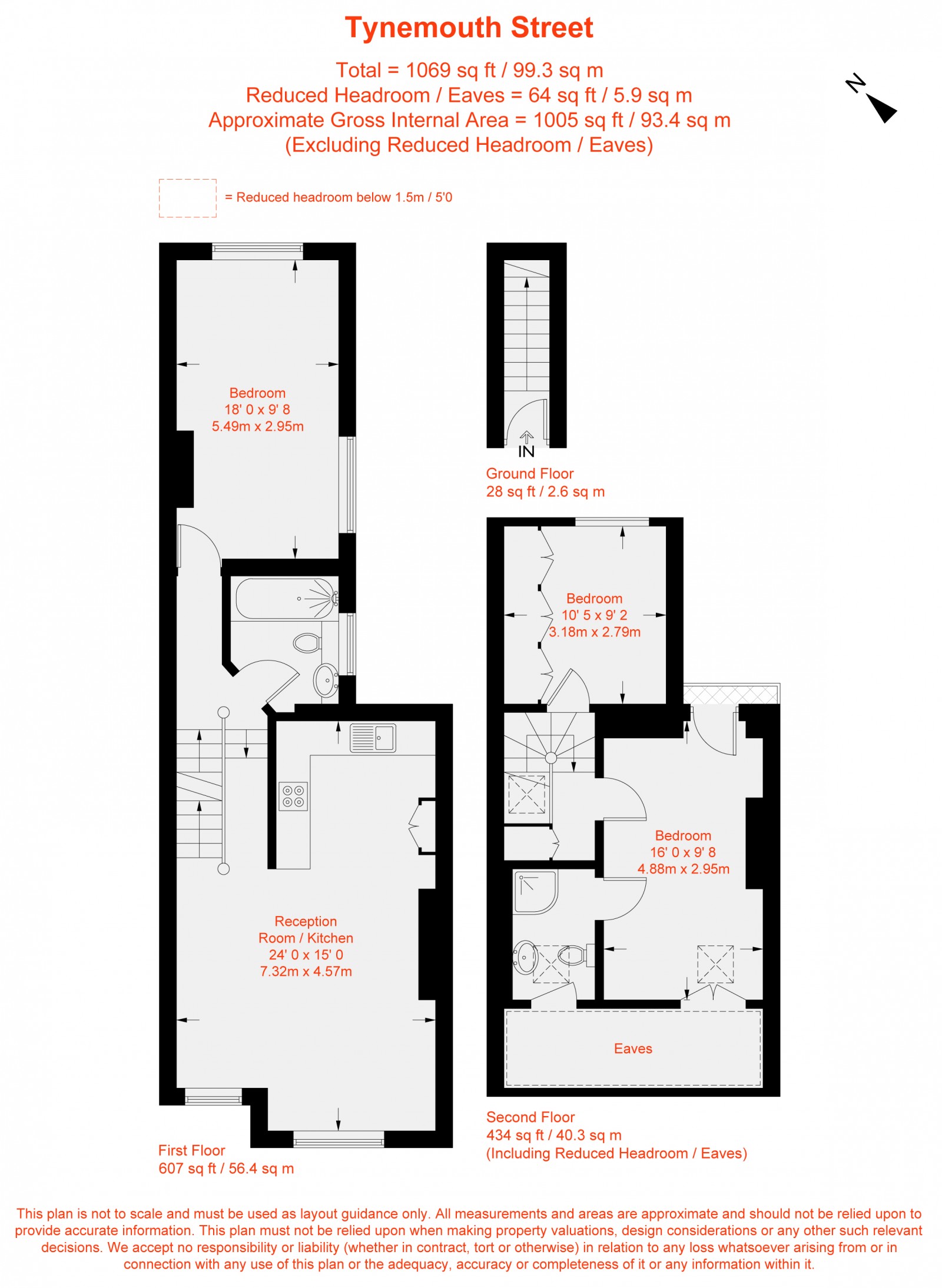 Floorplan for Tynemouth Street, London, SW6