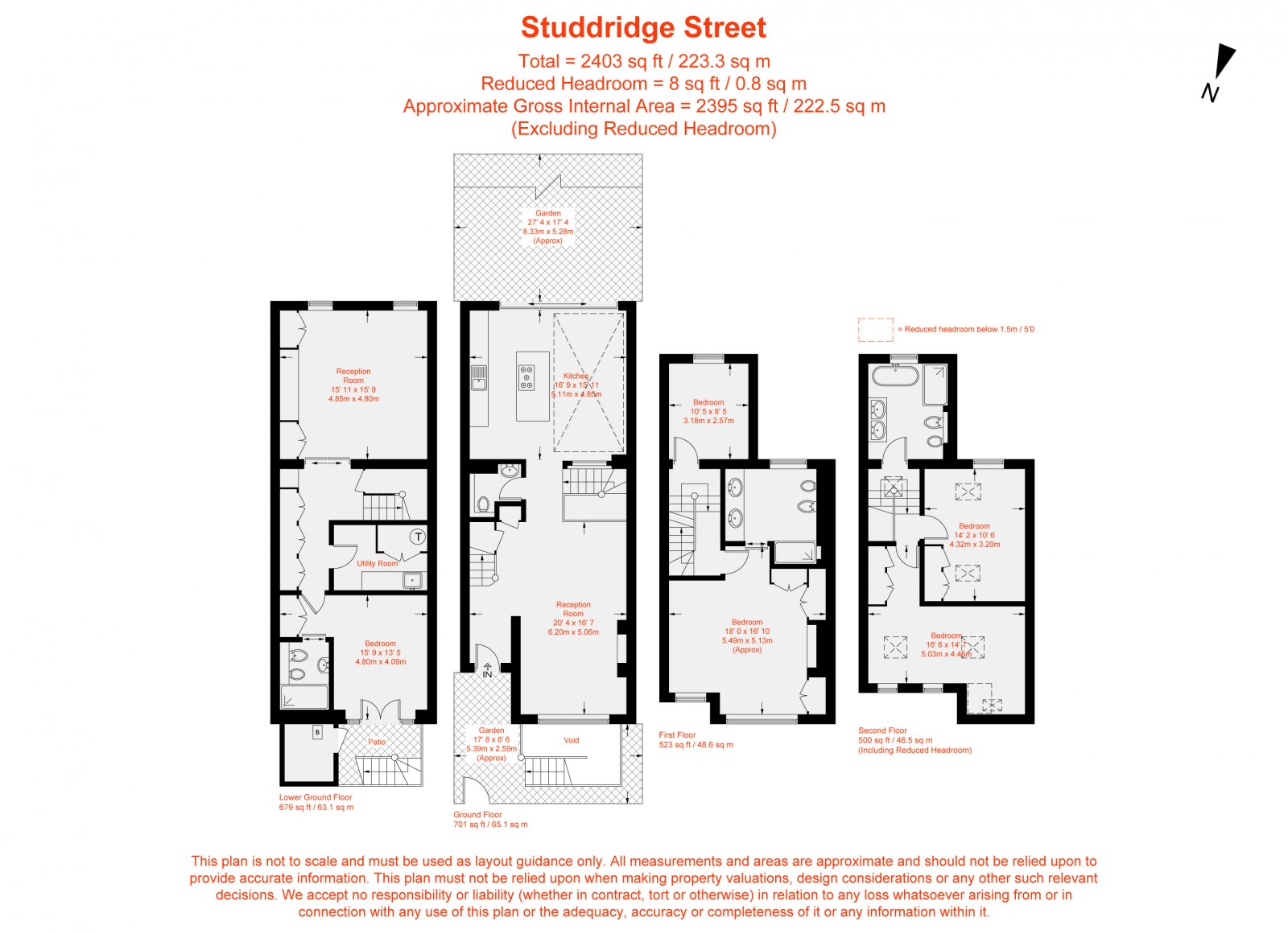 Floorplan for Studdridge Street, London, SW6