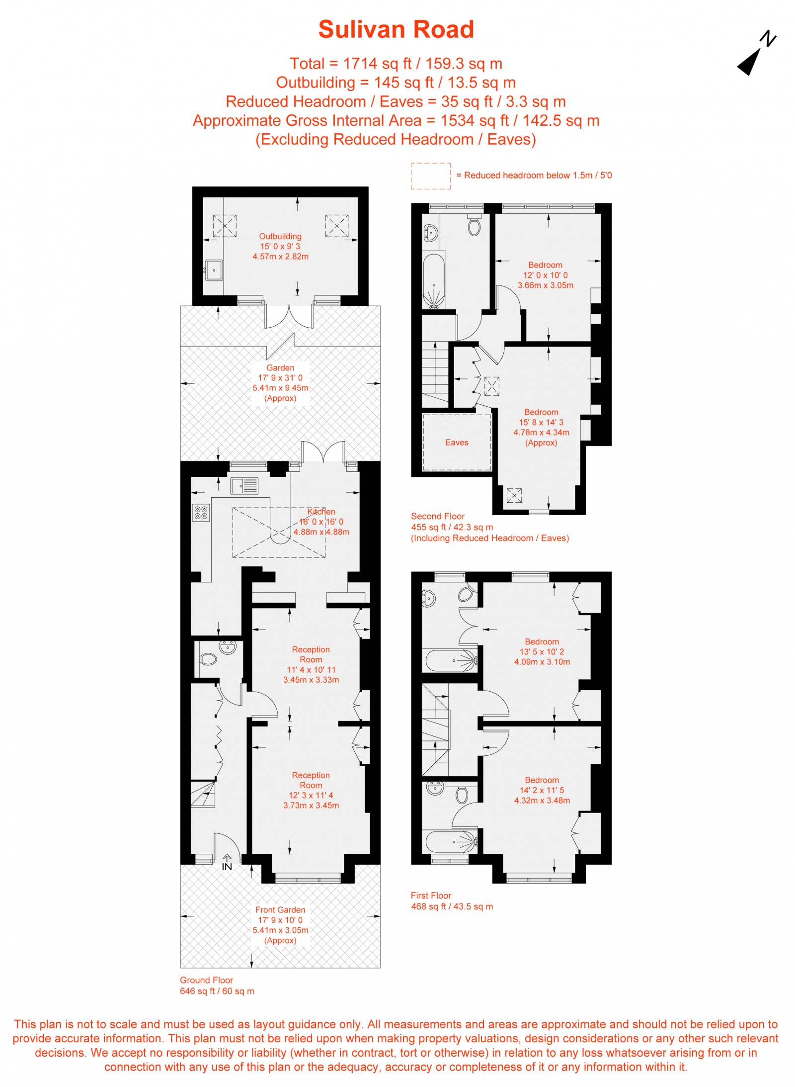 Floorplan for Sulivan Road, London, SW6