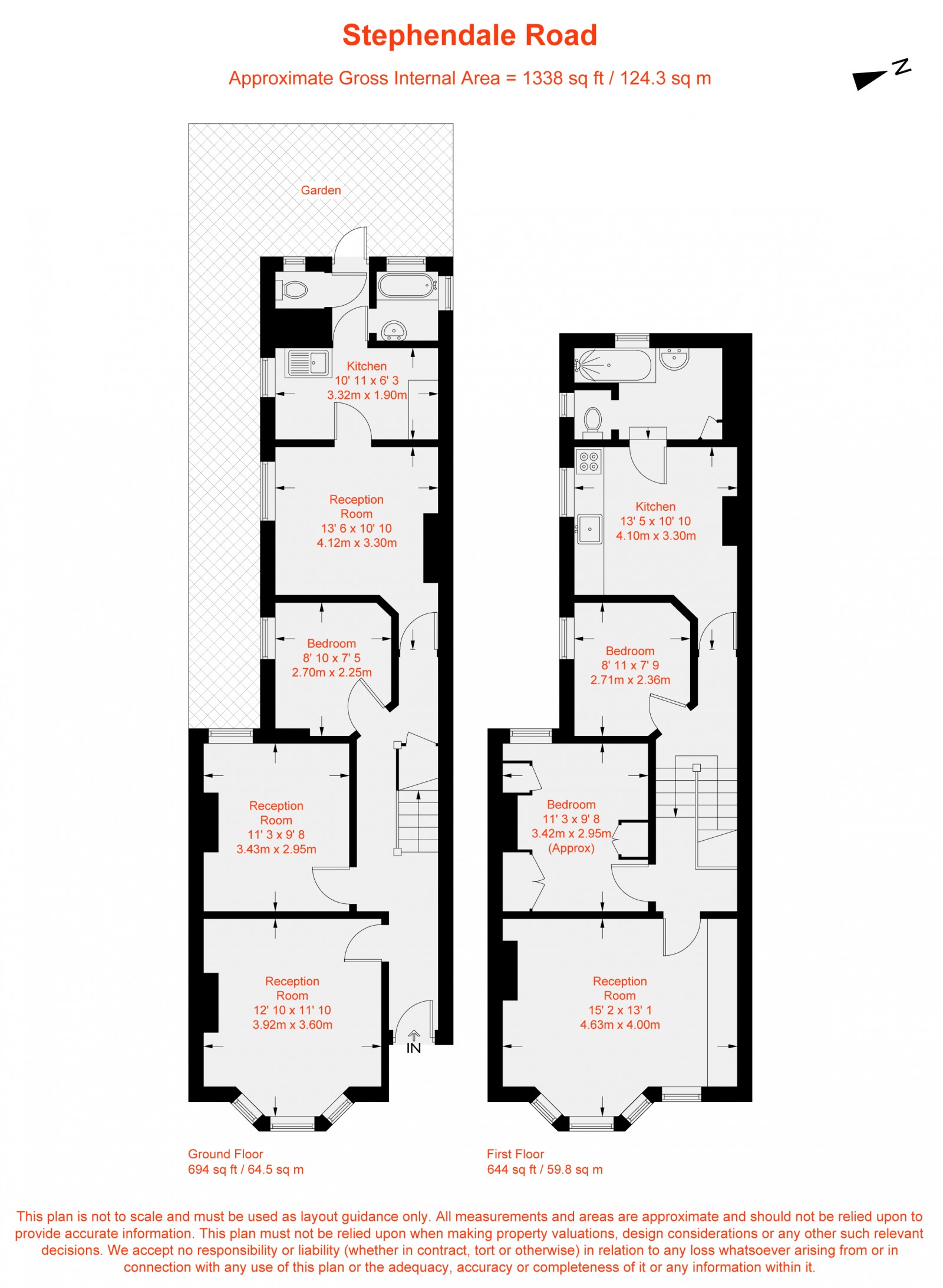 Floorplan for Stephendale Road, London, SW6