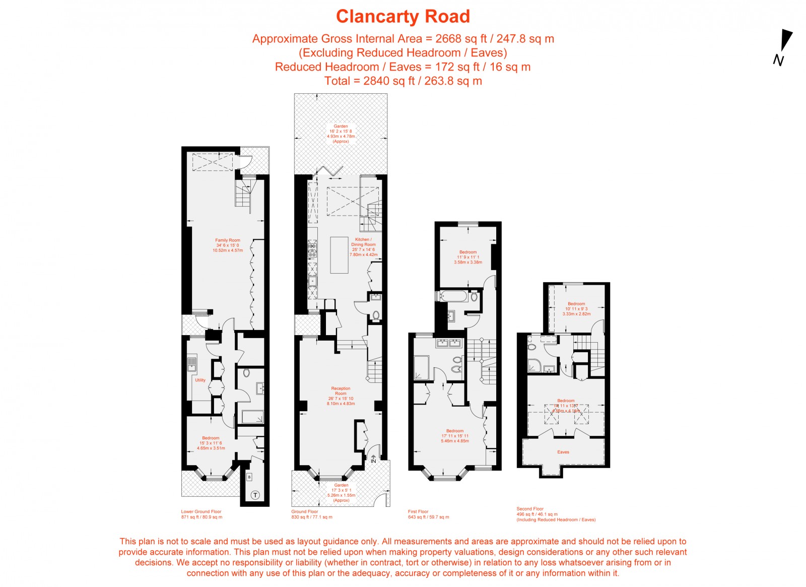 Floorplan for Clancarty Road, London, SW6