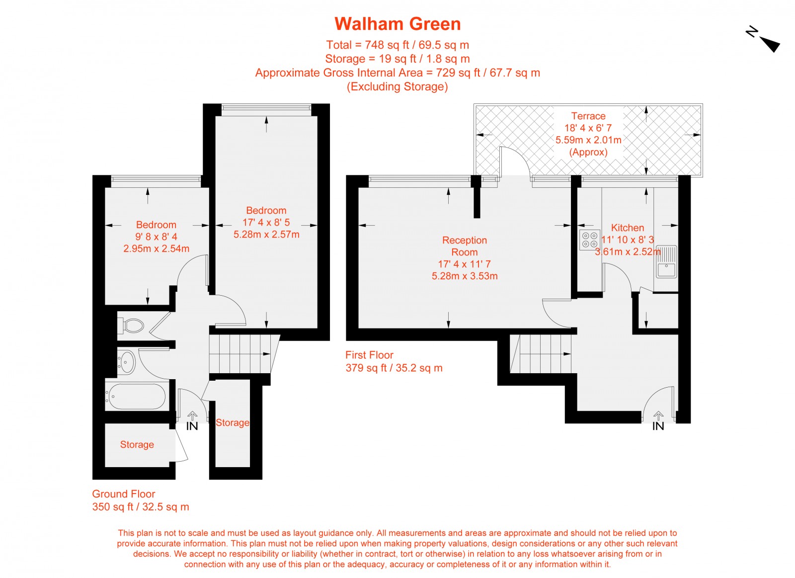 Floorplan for Walham Green Court, London, SW6