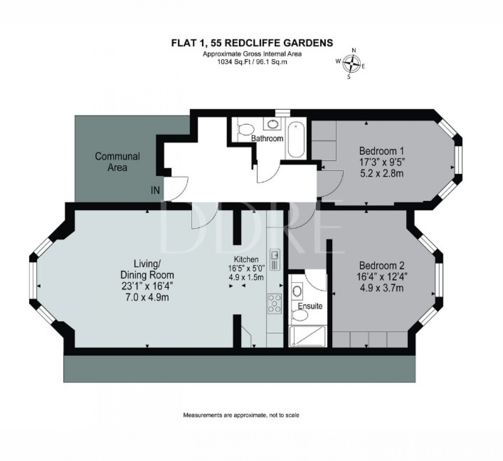 Floorplan for Redcliffe Gardens, London, SW10