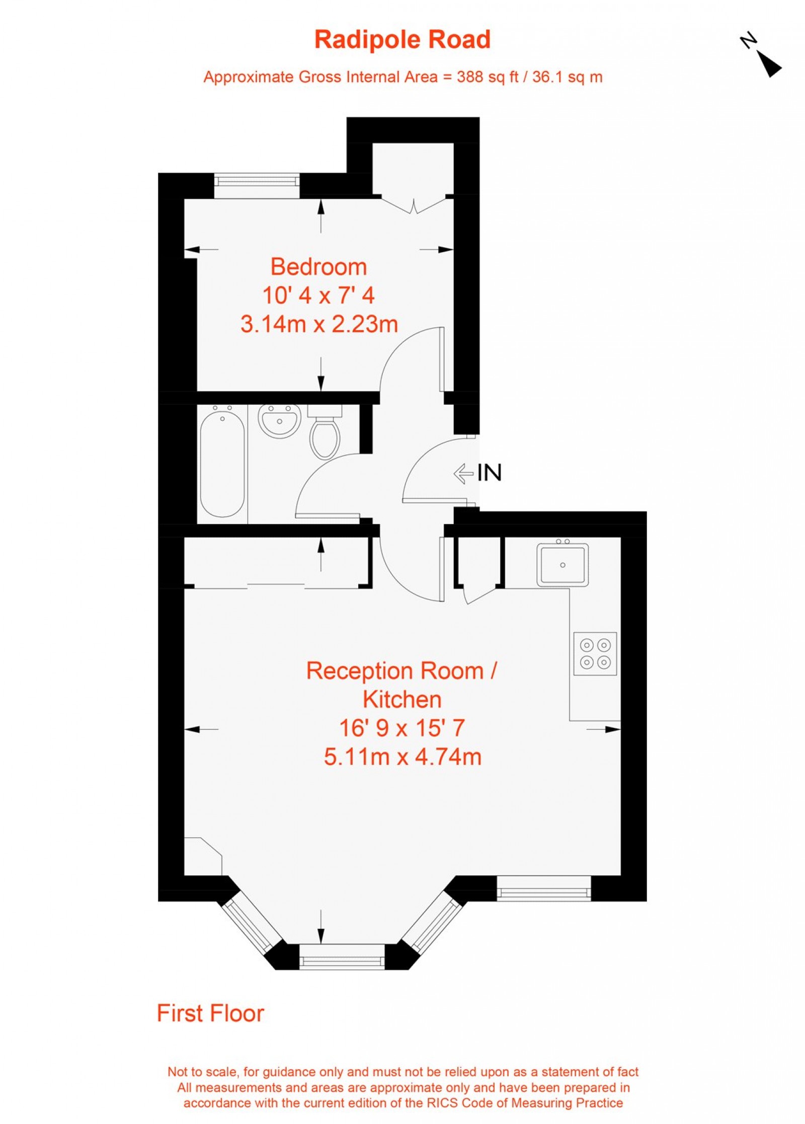 Floorplan for Radipole Road, London, SW6