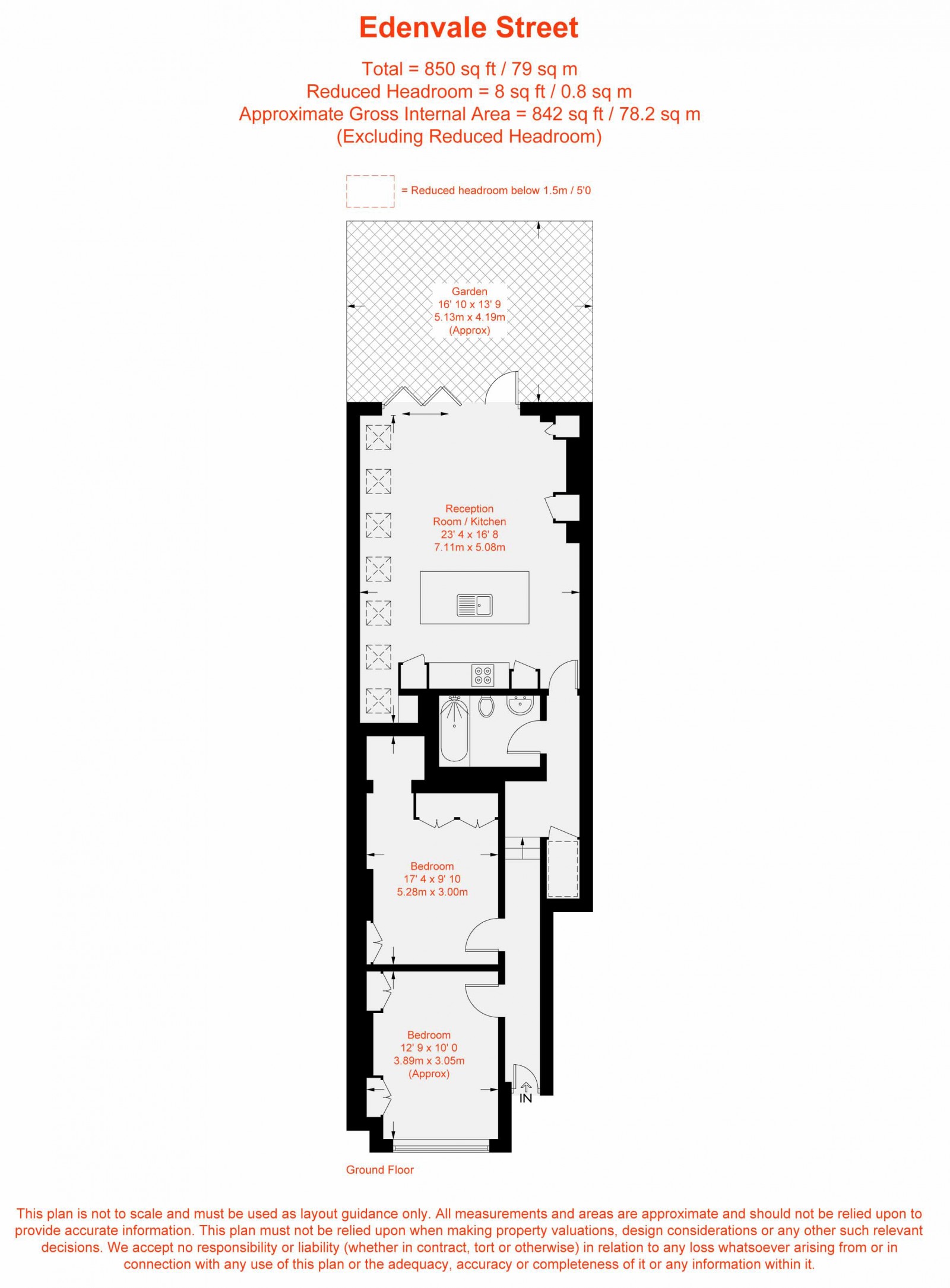 Floorplan for Edenvale Street, Fulham, SW6
