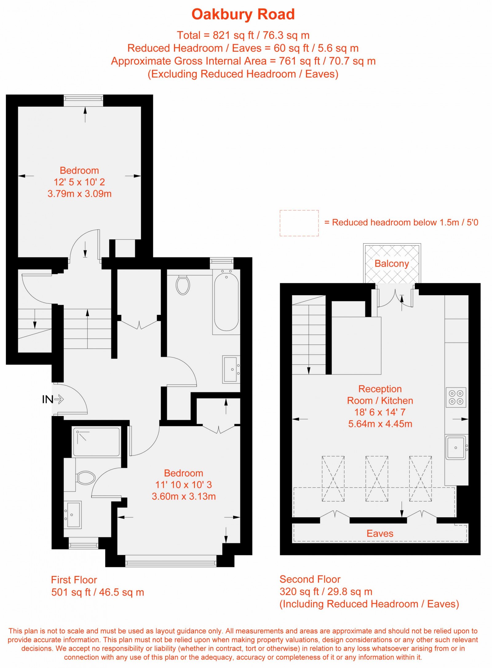 Floorplan for Oakbury Road, London, SW6