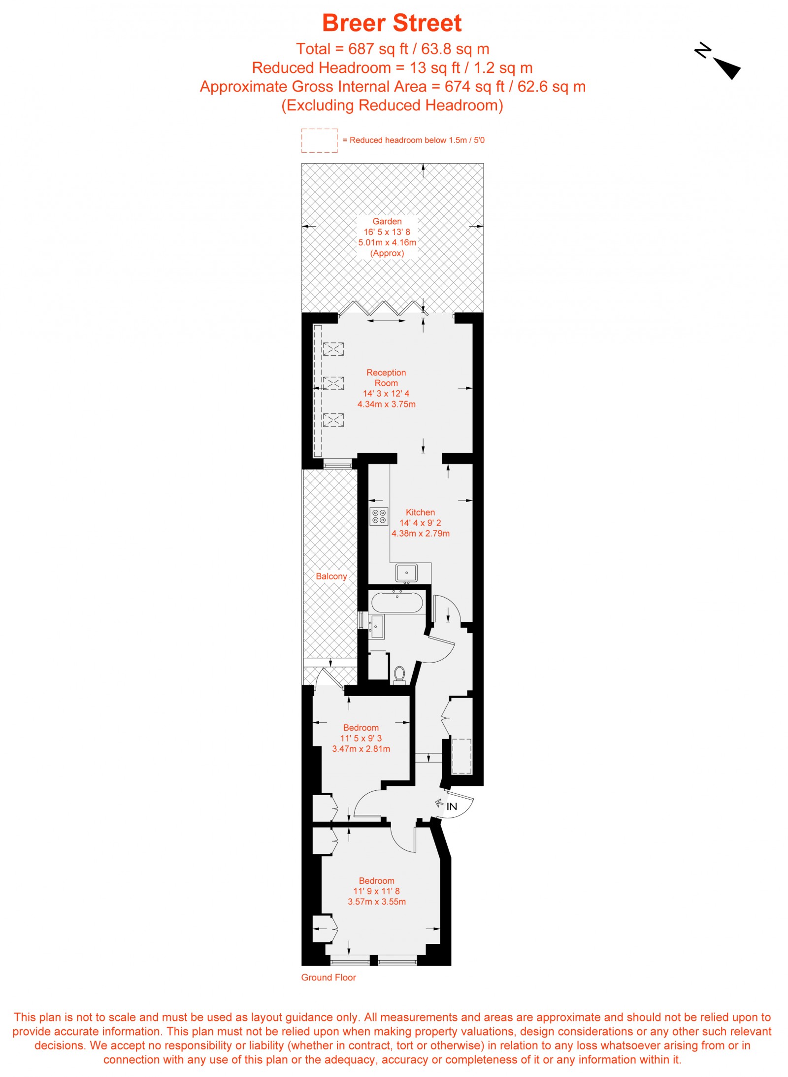 Floorplan for Breer Street, London, SW6