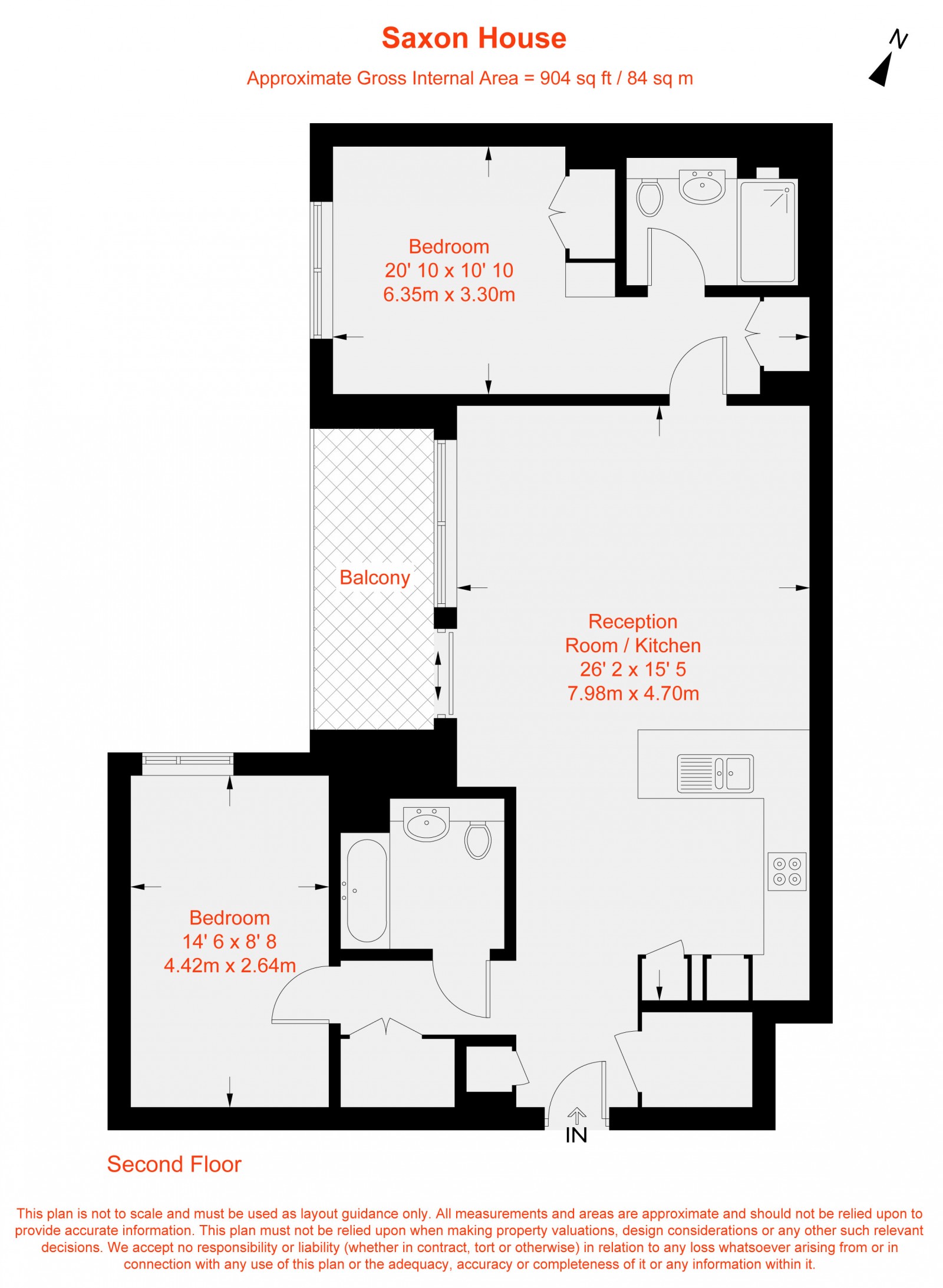 Floorplan for Parkland Walk, London, SW6