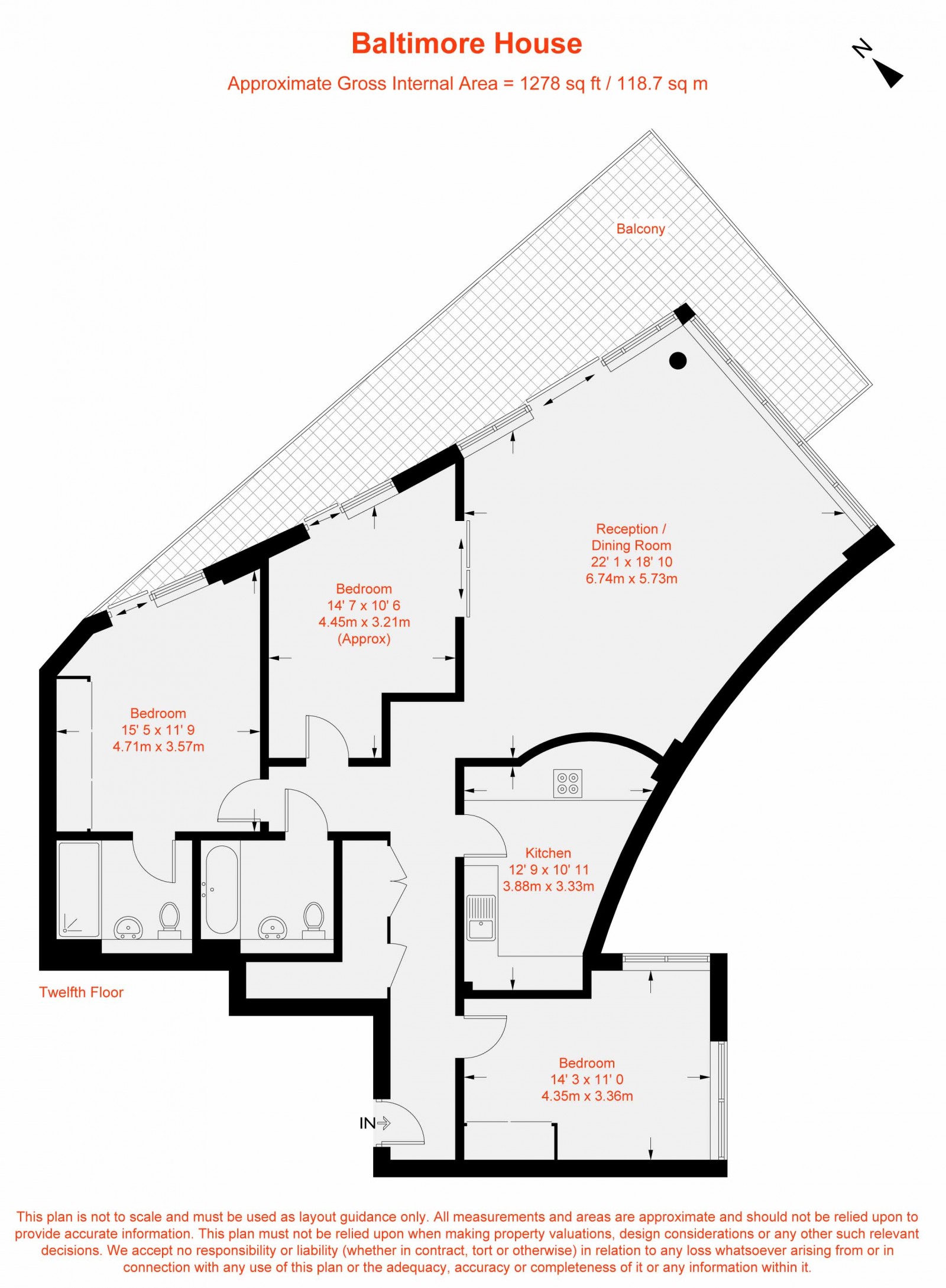 Floorplan for Juniper Drive, London, SW18