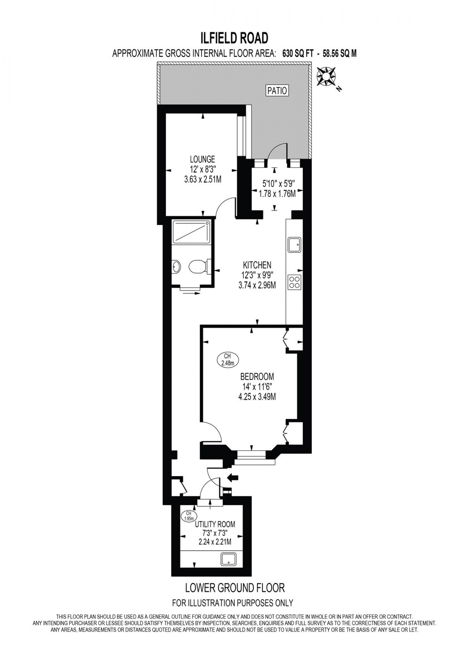 Floorplan for Ifield Road, London, SW10