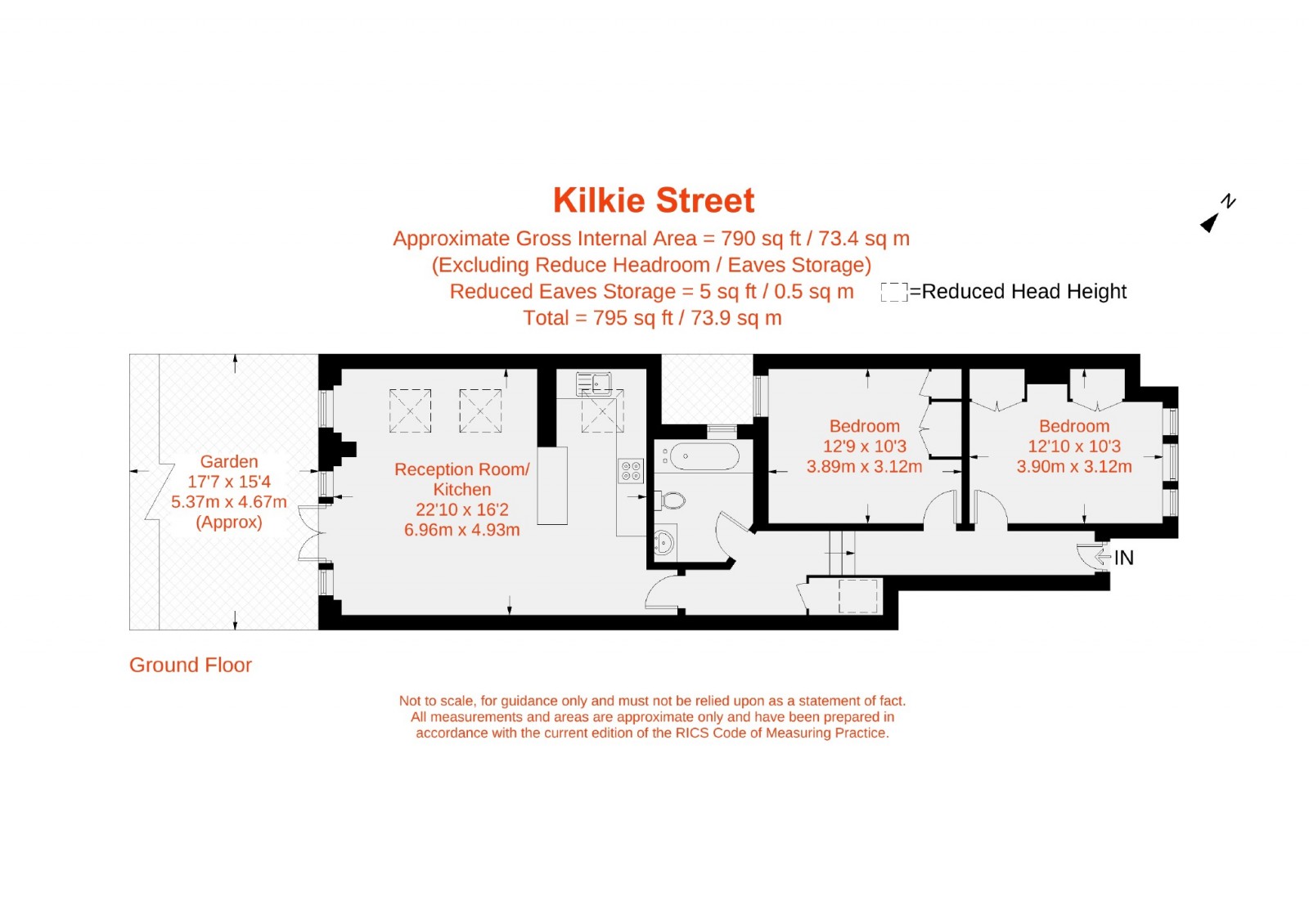 Floorplan for Kilkie Street, Fulham, SW6