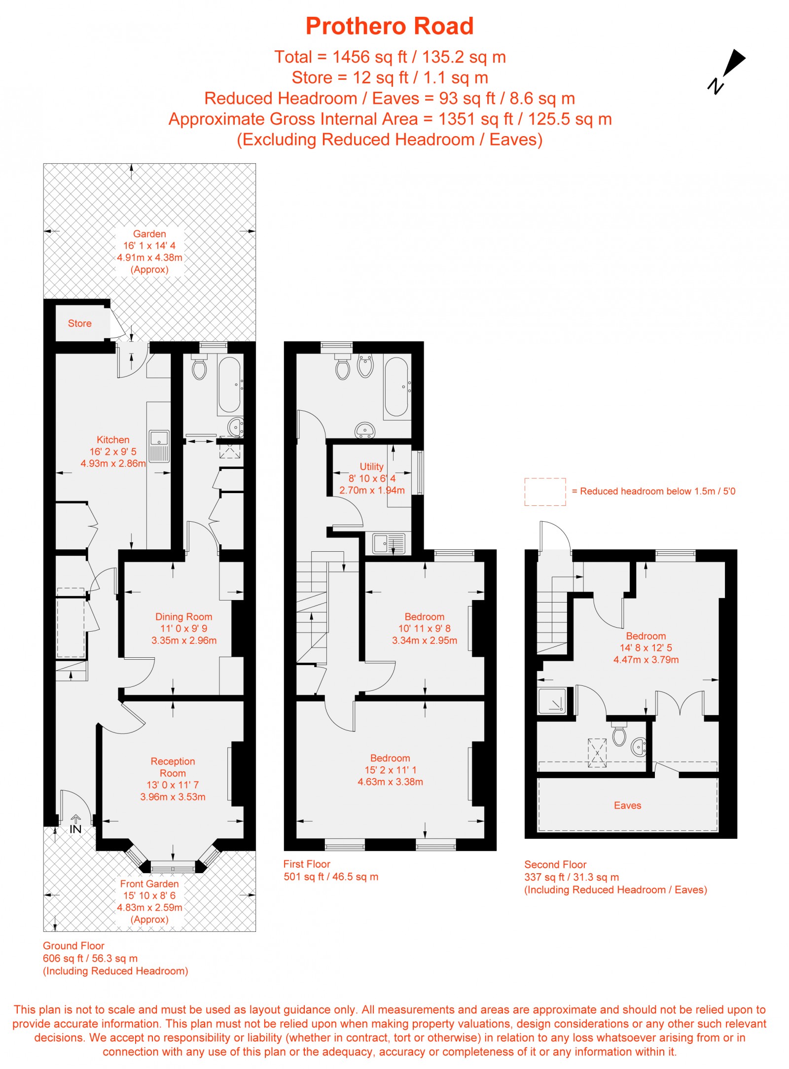 Floorplan for Prothero Road, Fulham, SW67LZ