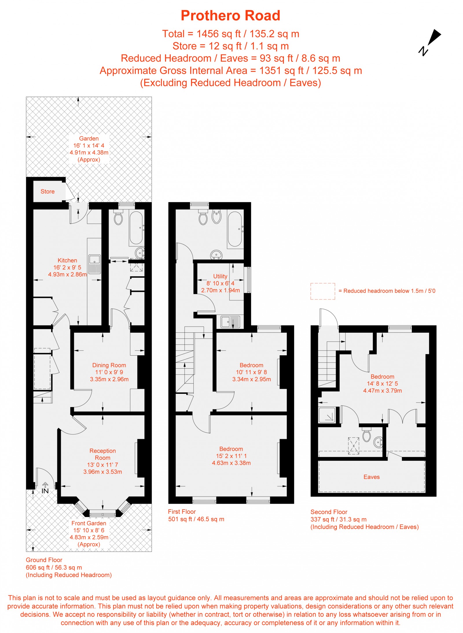 Floorplan for Prothero Road, London, SW6