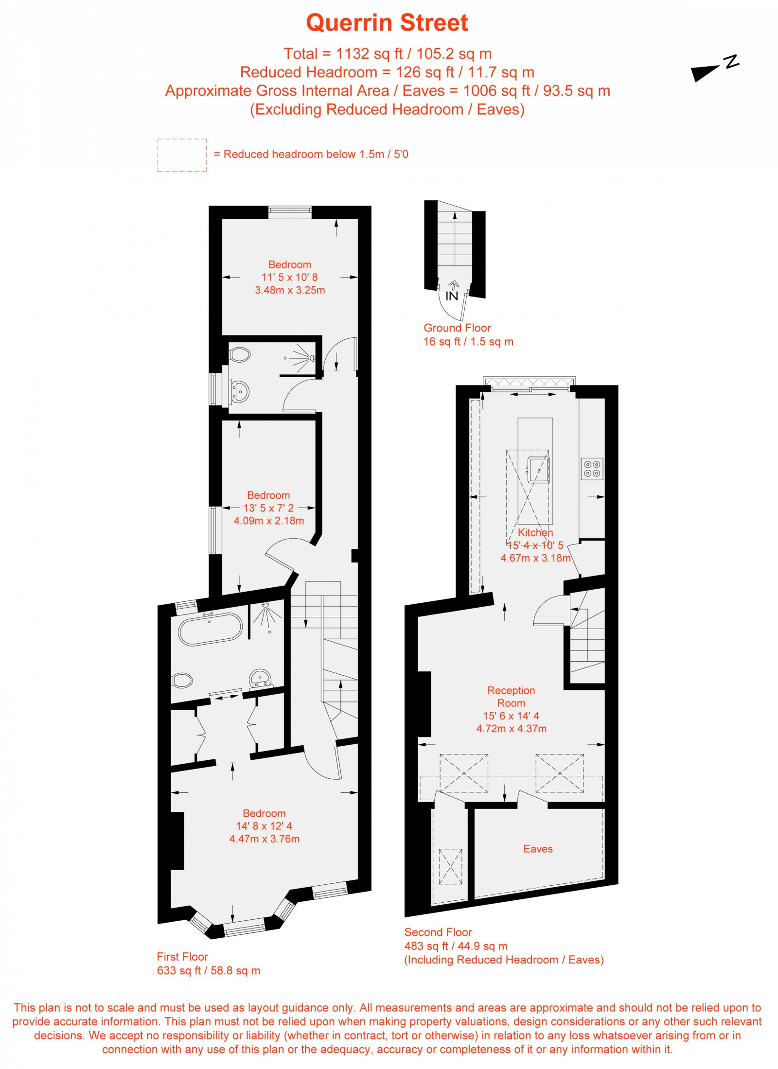 Floorplan for Querrin Street, London, SW6