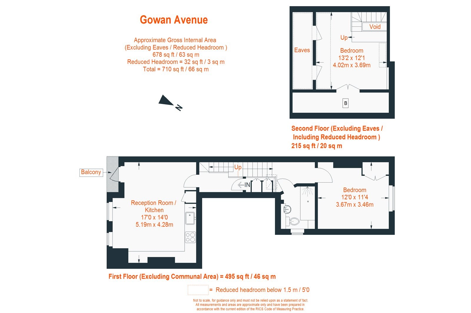 Floorplan for Gowan Avenue, London, SW6