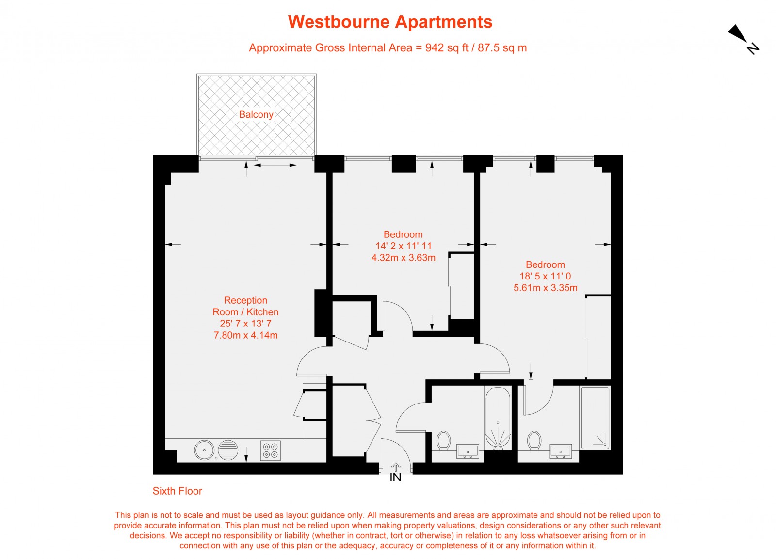 Floorplan for Central Avenue, London, SW6