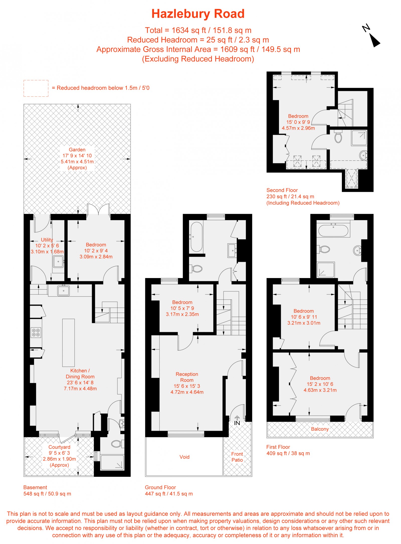 Floorplan for Hazlebury Road, London, SW6