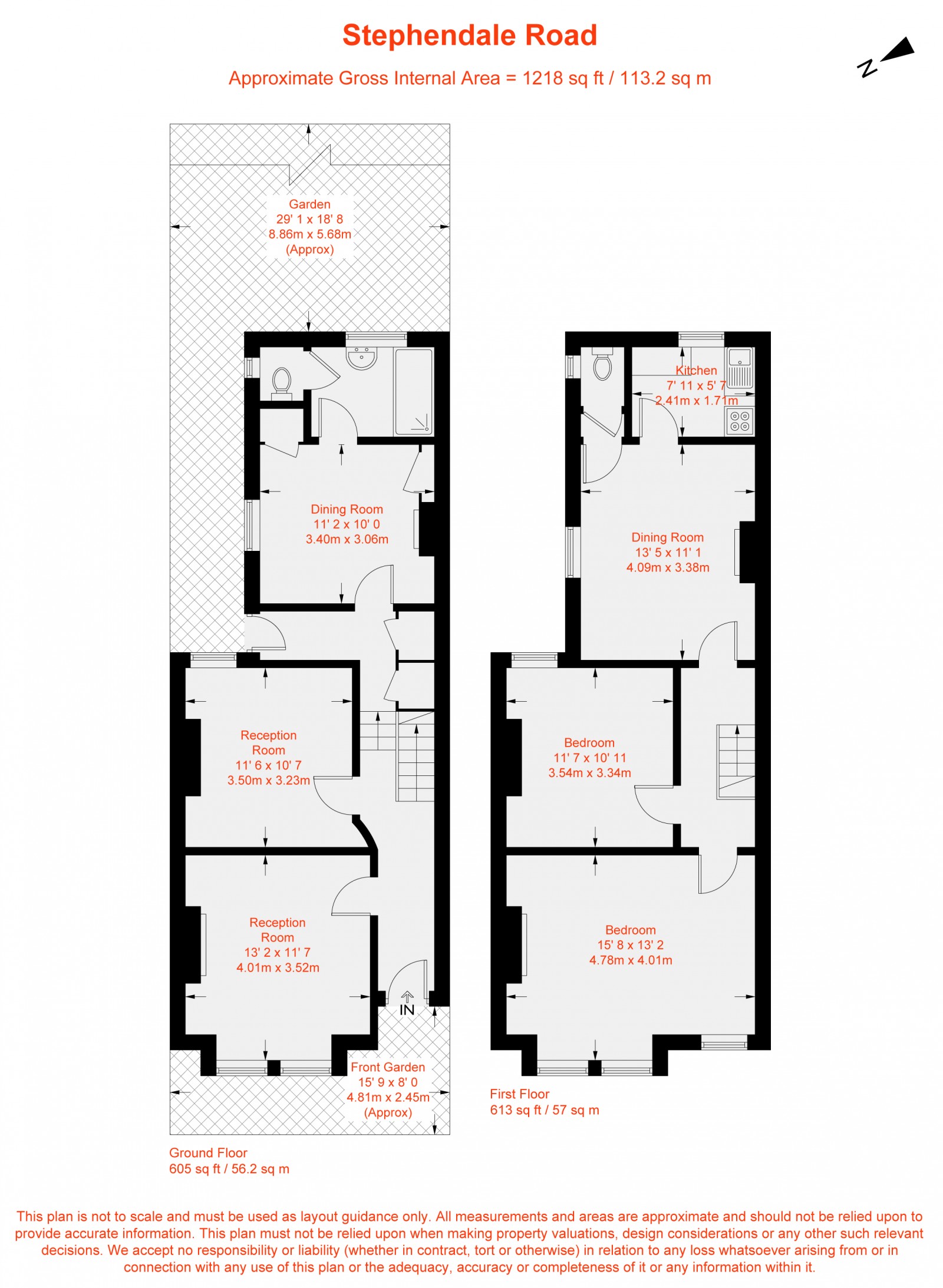 Floorplan for Stephendale Road, London, SW6