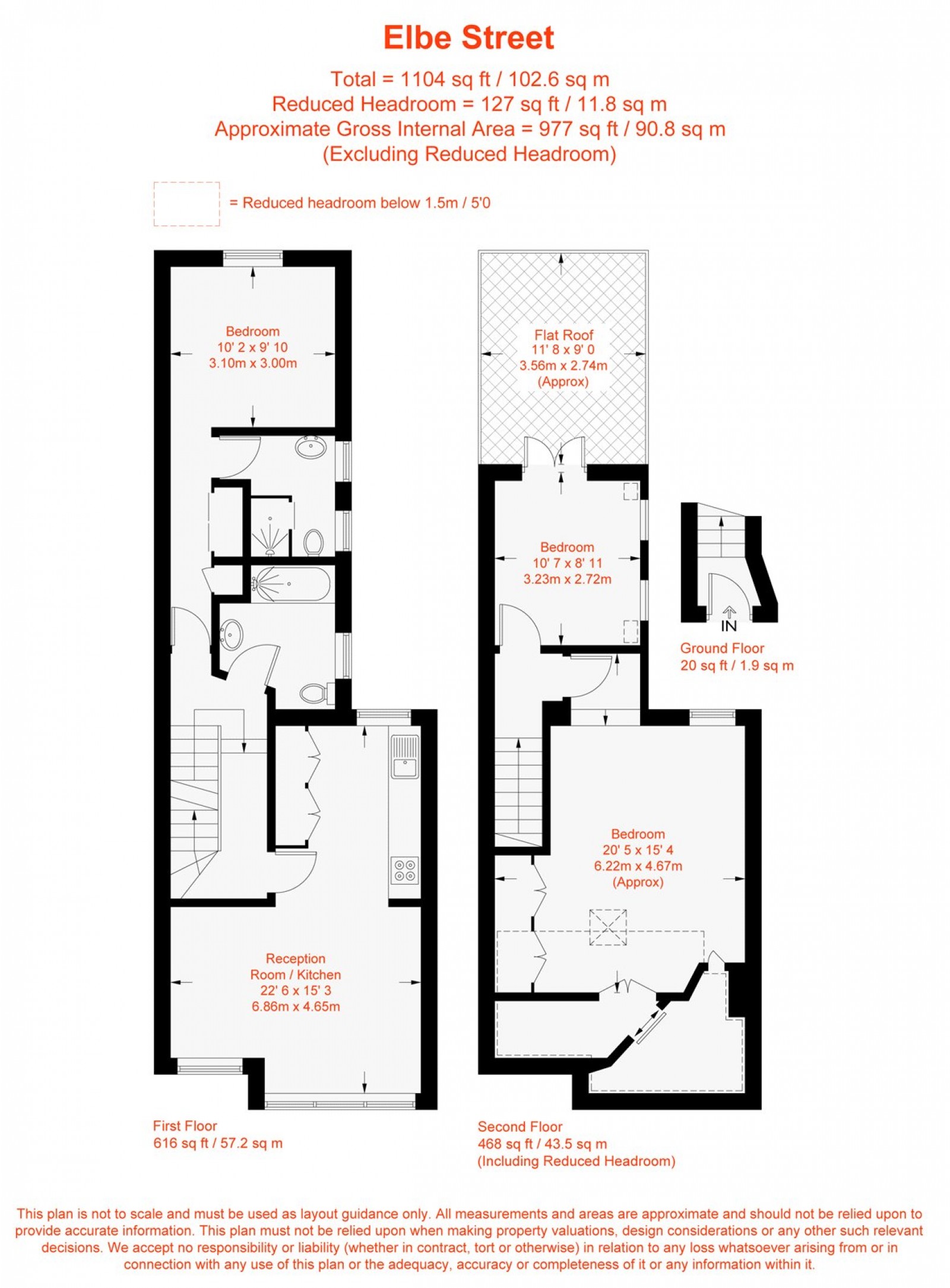 Floorplan for Elbe Street, Fulham, SW6