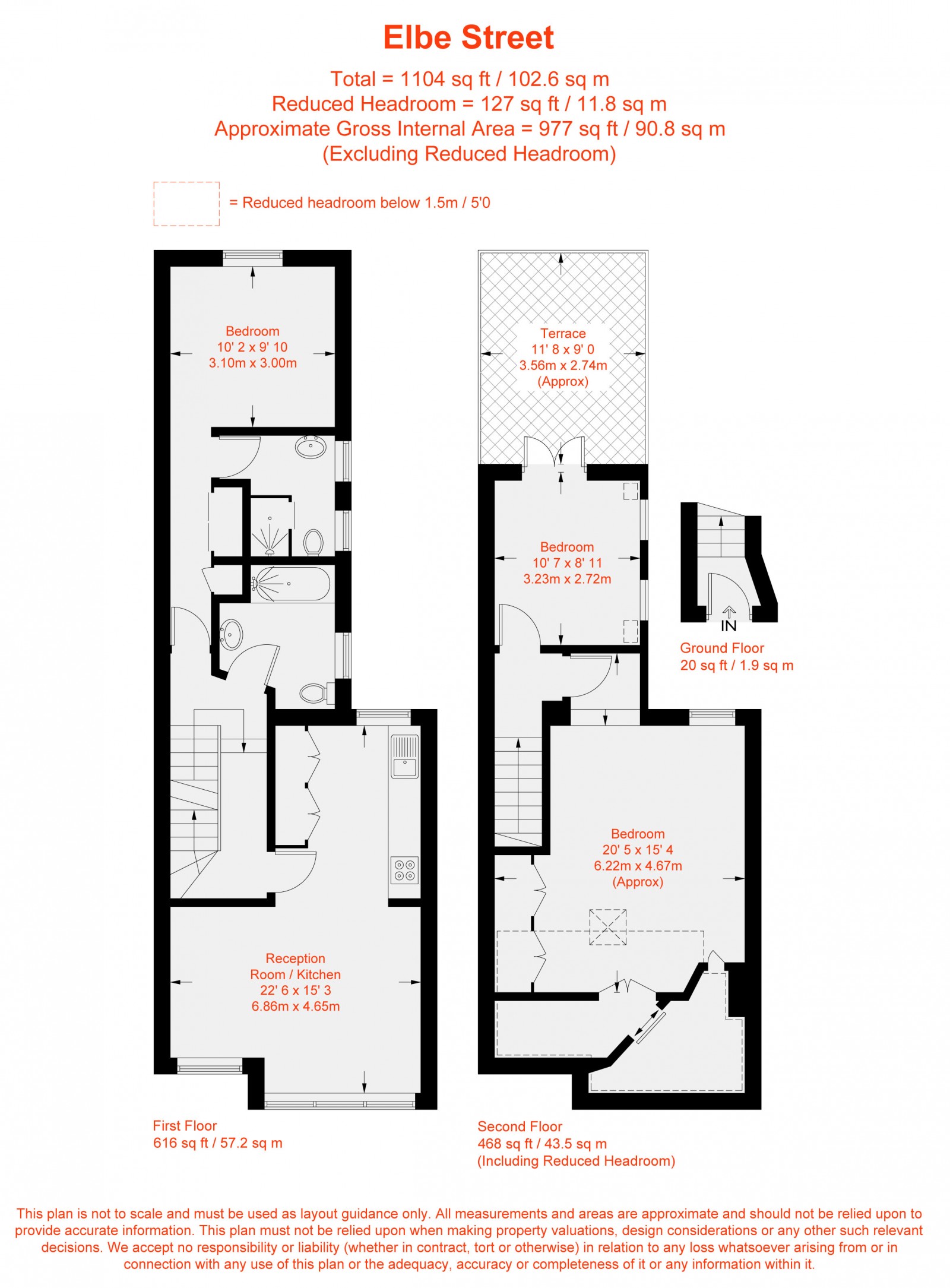 Floorplan for Elbe Street, Fulham, SW6