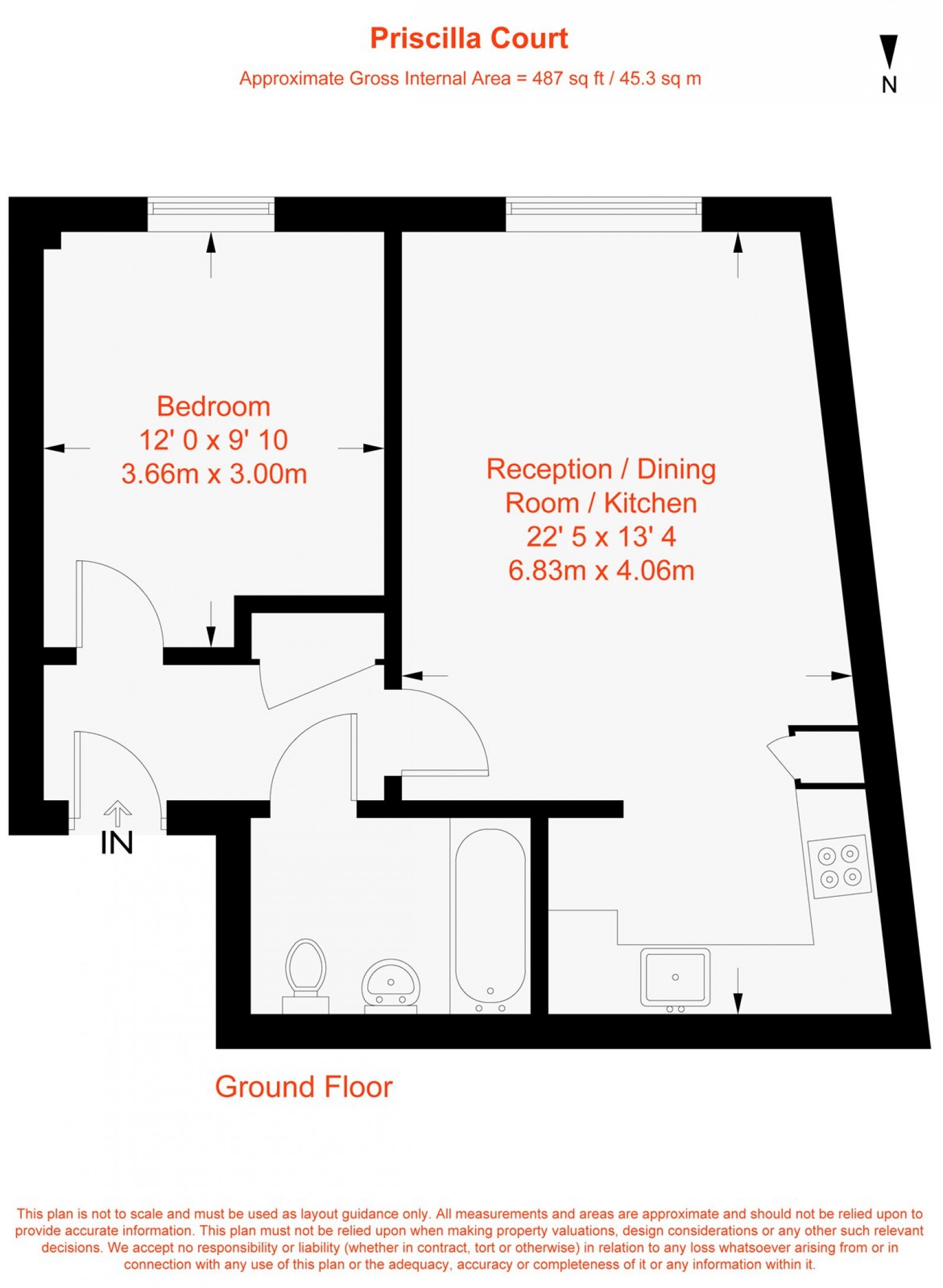 Floorplan for Merton Road, London, SW18