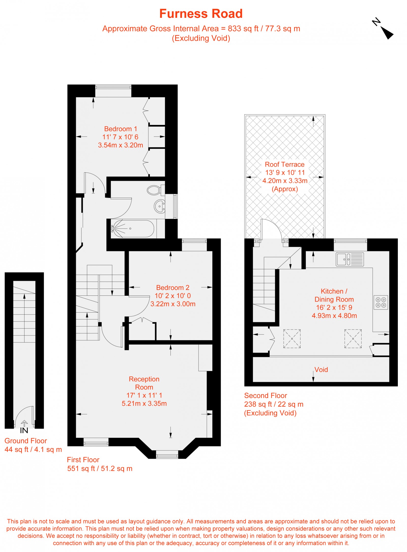 Floorplan for Furness Road, Fulham, SW6