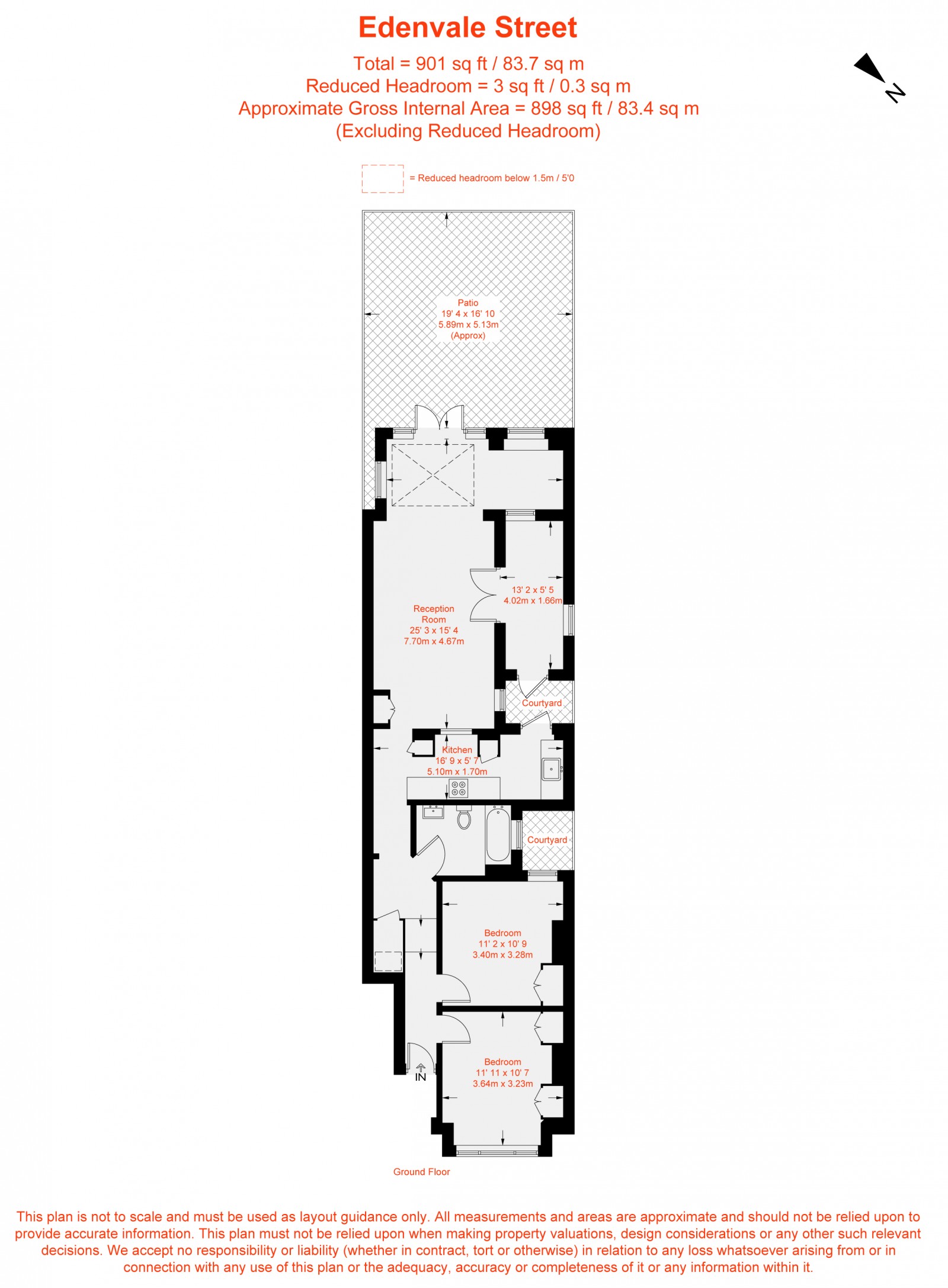 Floorplan for Edenvale Street, London, SW6