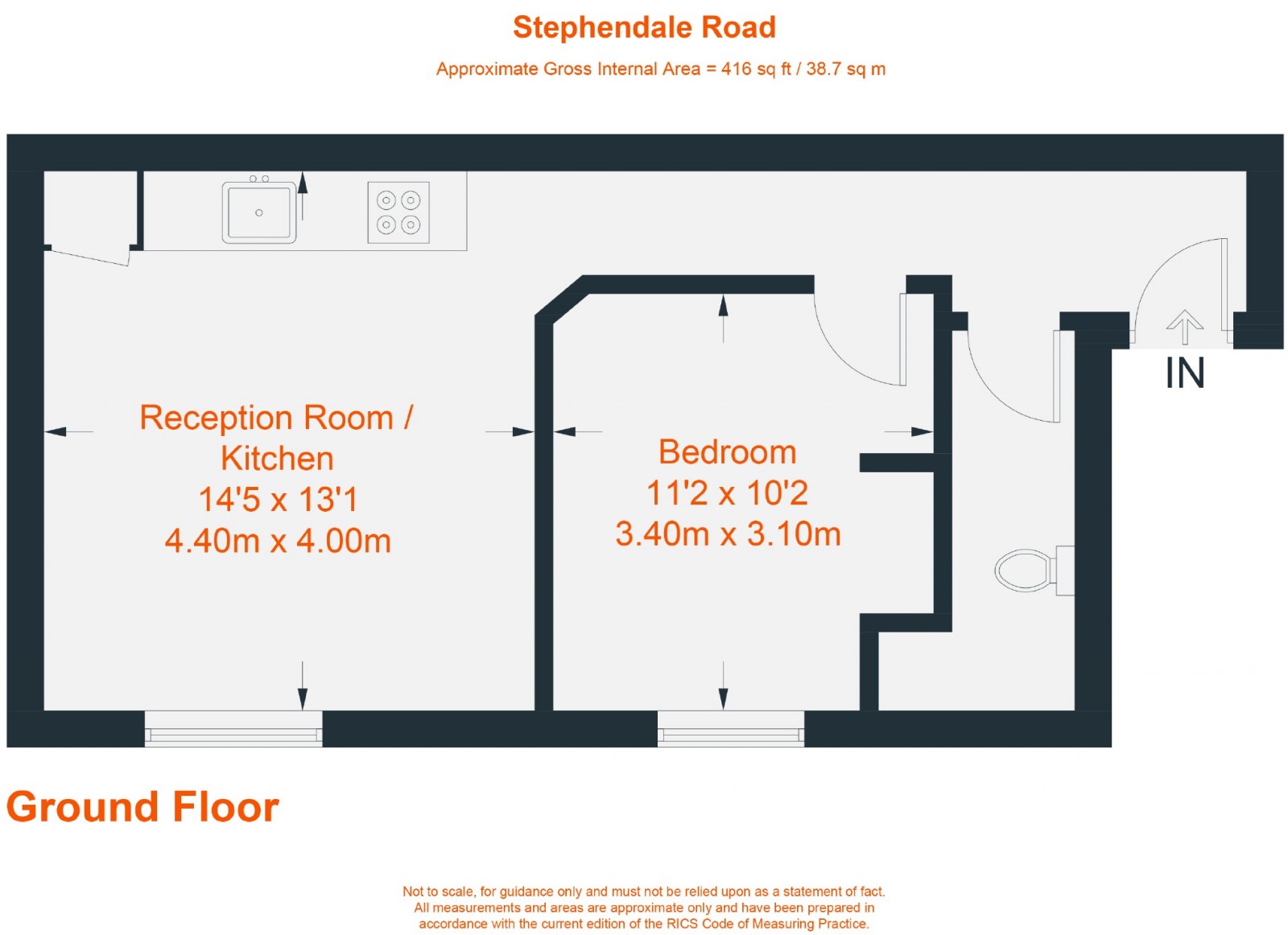 Floorplan for Stephendale Road, Fulham, SW6