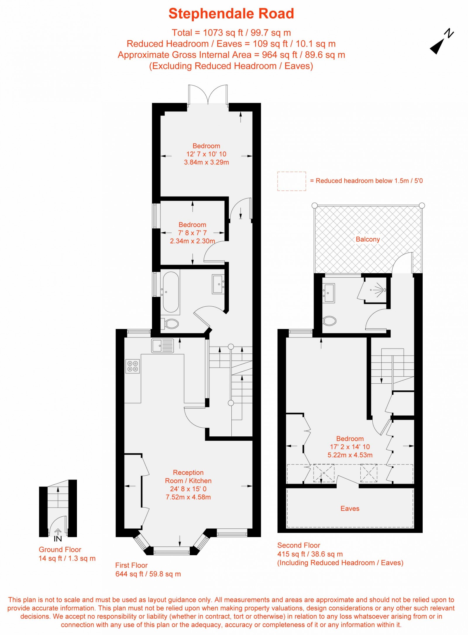 Floorplan for Stephendale Road, London, SW6