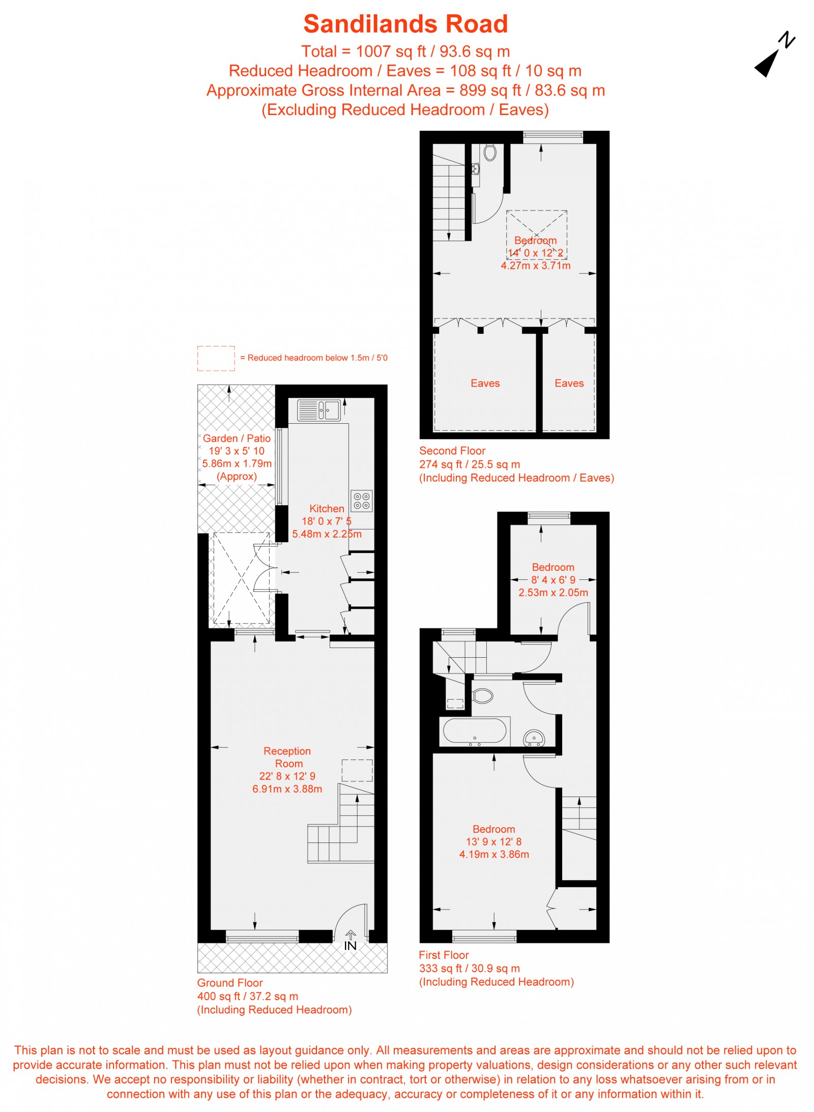Floorplan for Sandilands Road, London, SW6