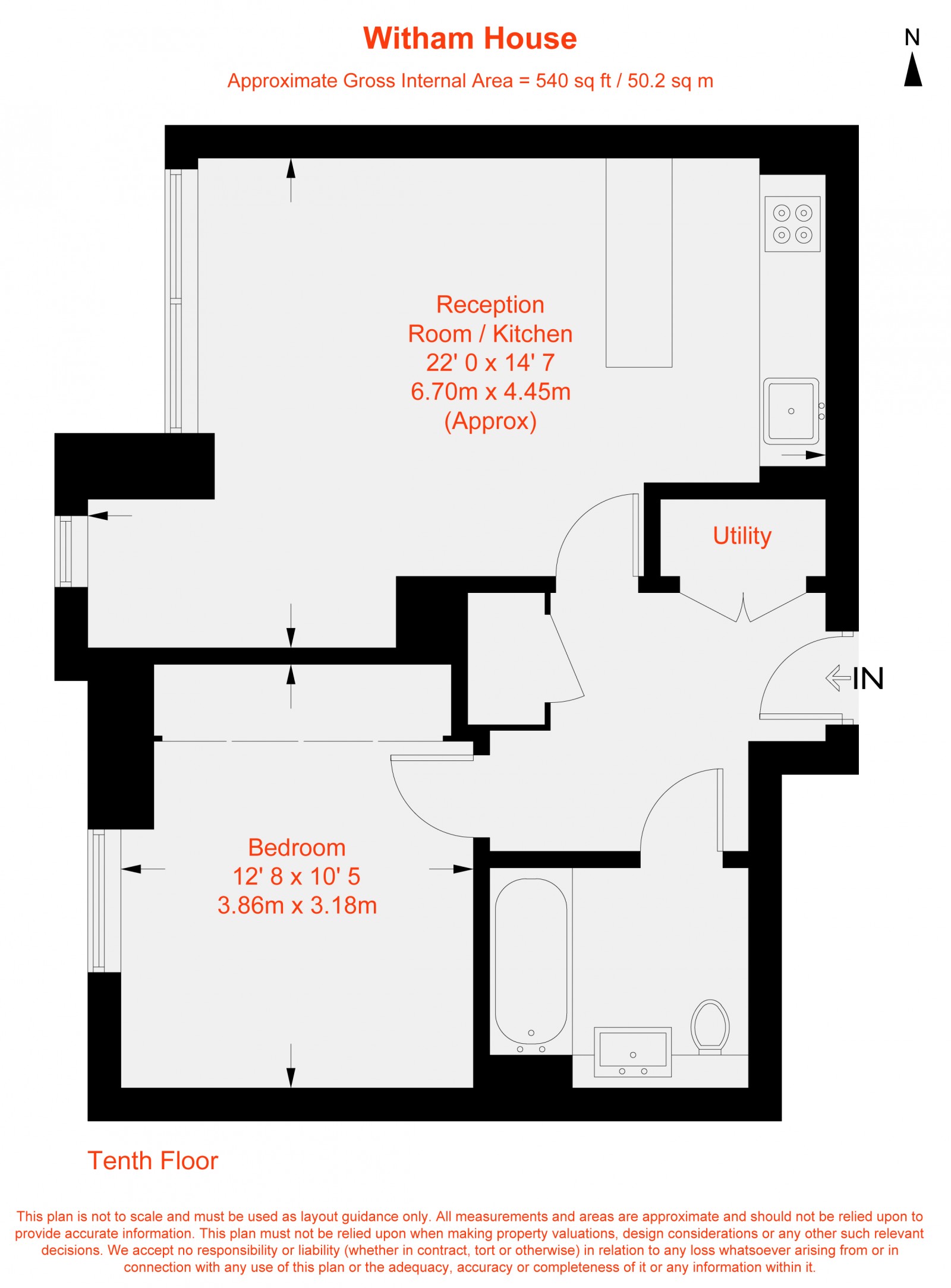 Floorplan for Enterprise Way, London, SW18