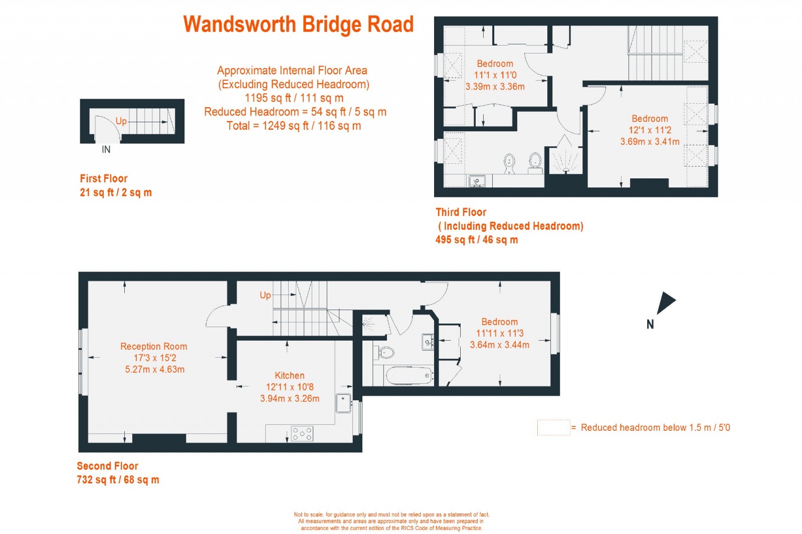Floorplan for Wandsworth Bridge Road, Fulham, SW6
