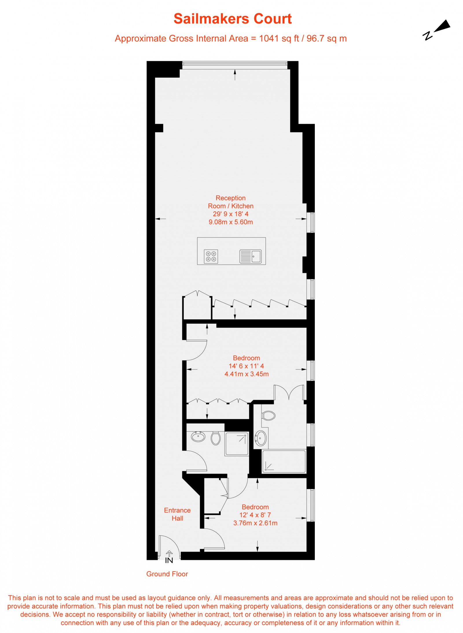 Floorplan for William Morris Way, London, SW6