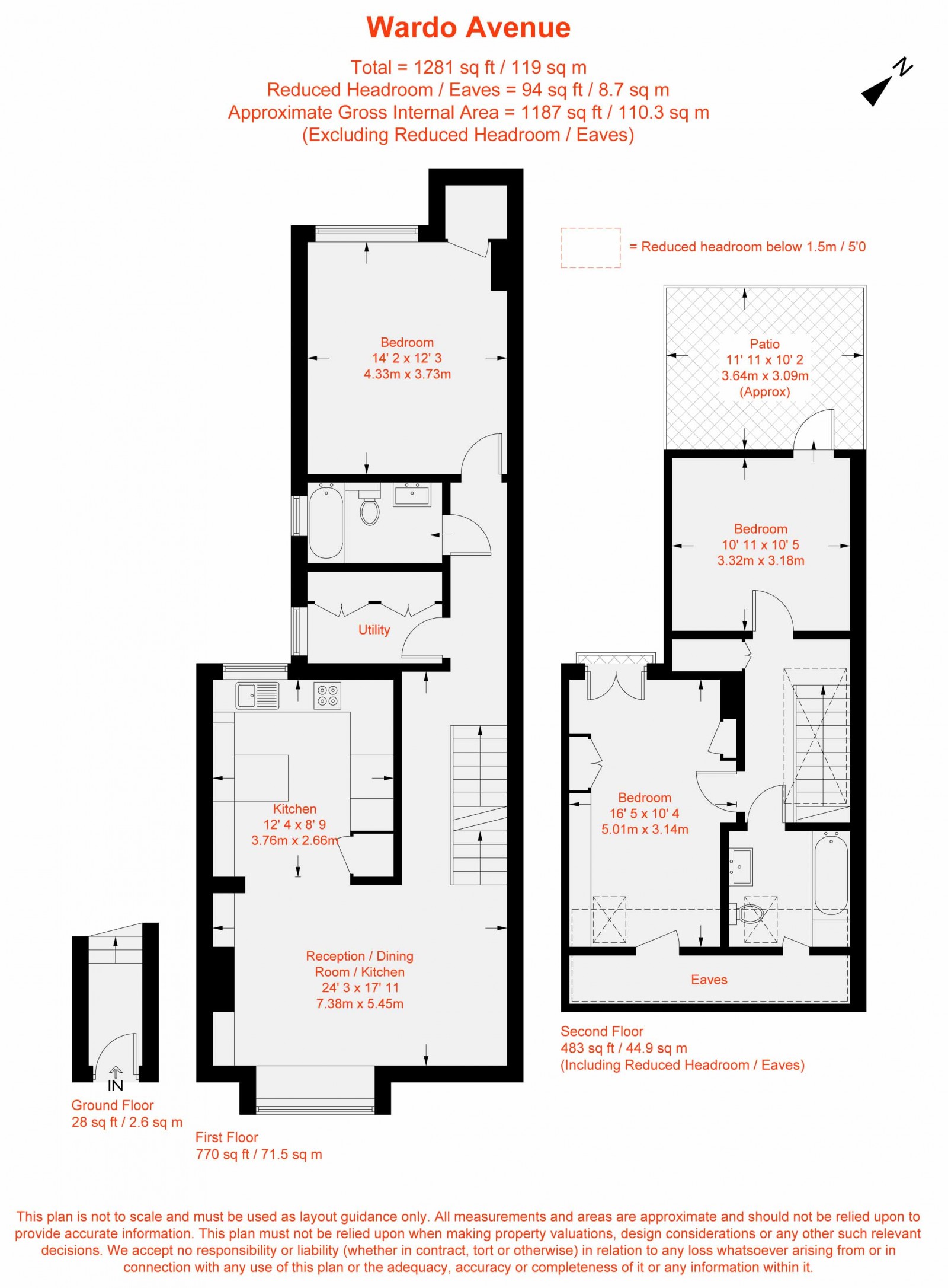 Floorplan for Wardo Avenue, London, SW6