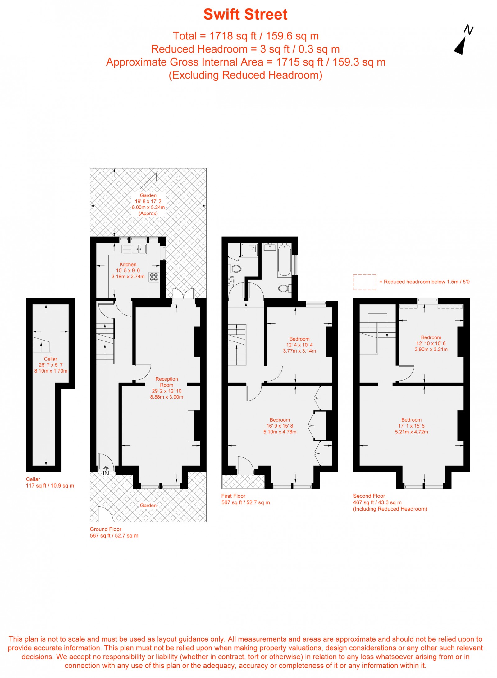 Floorplan for Swift Street, London, SW6