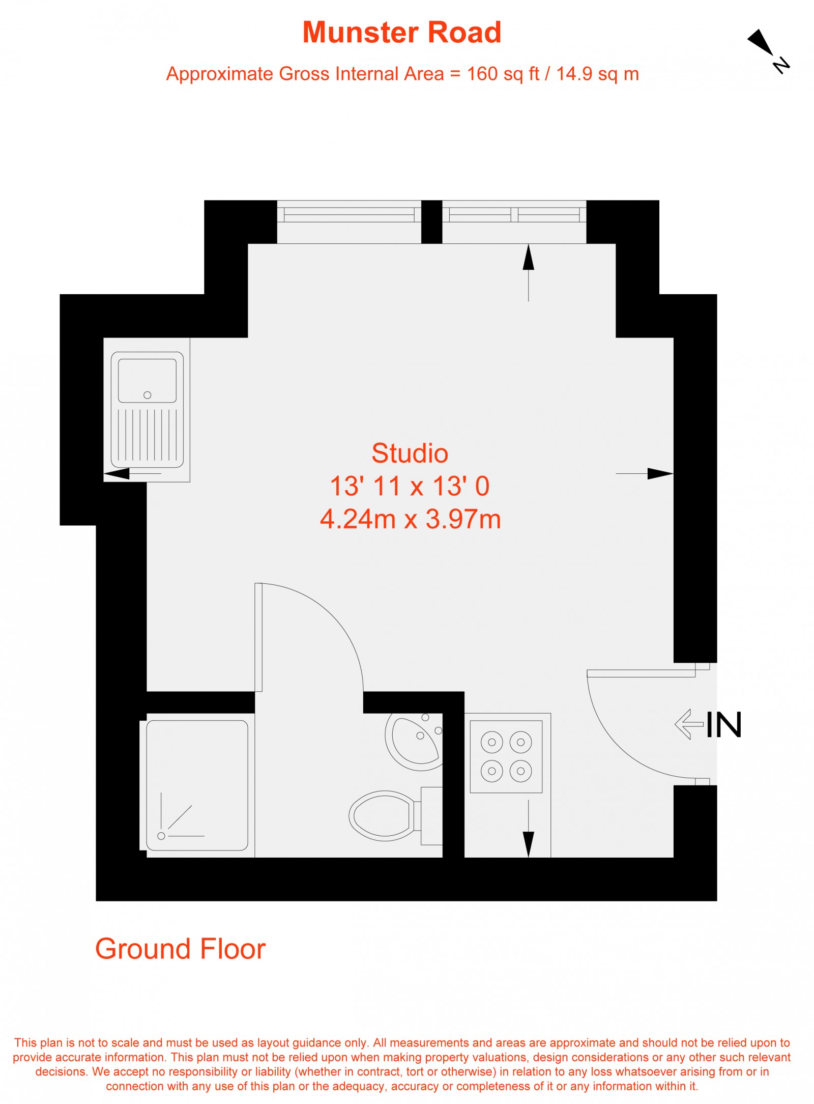 Floorplan for Munster Road, London, SW6